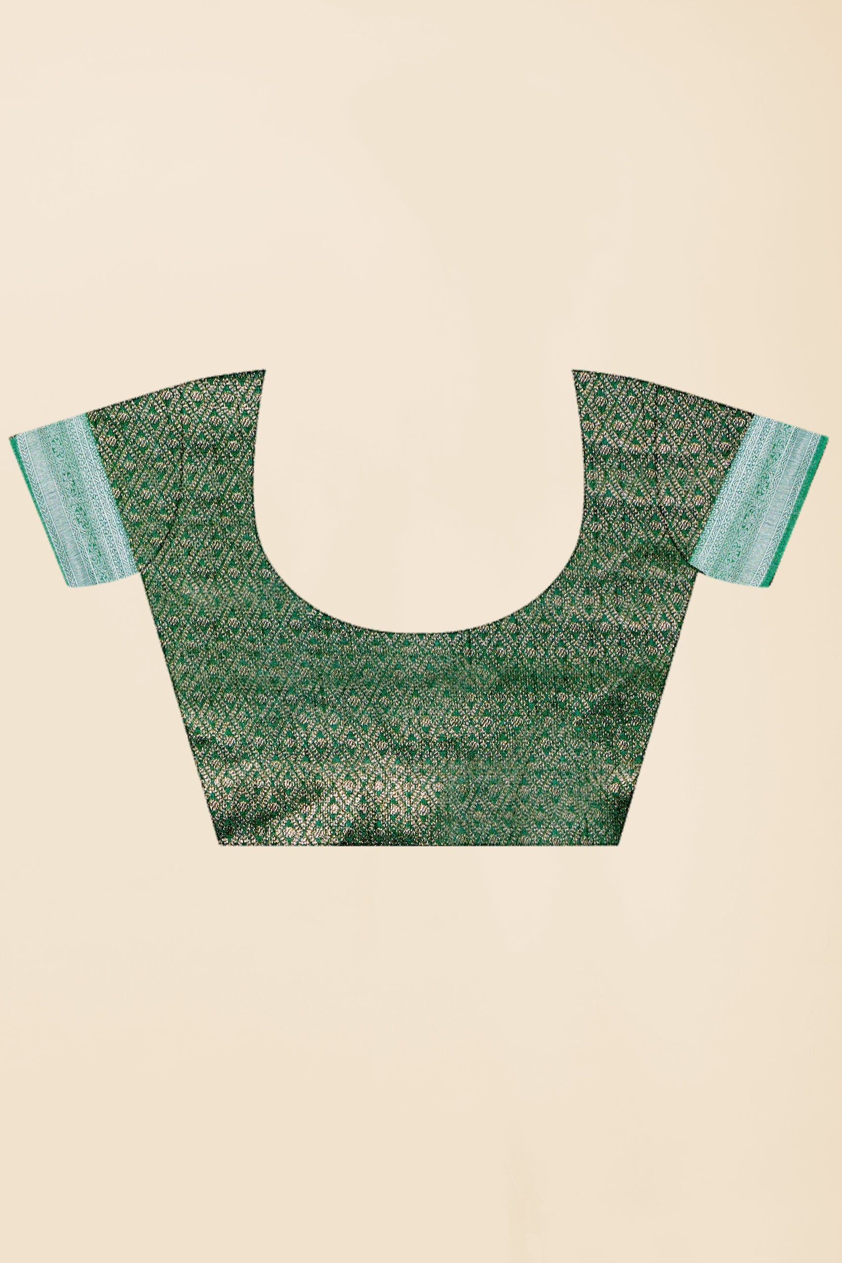 Green Zariwork Tissue Silk Saree - KAJREE