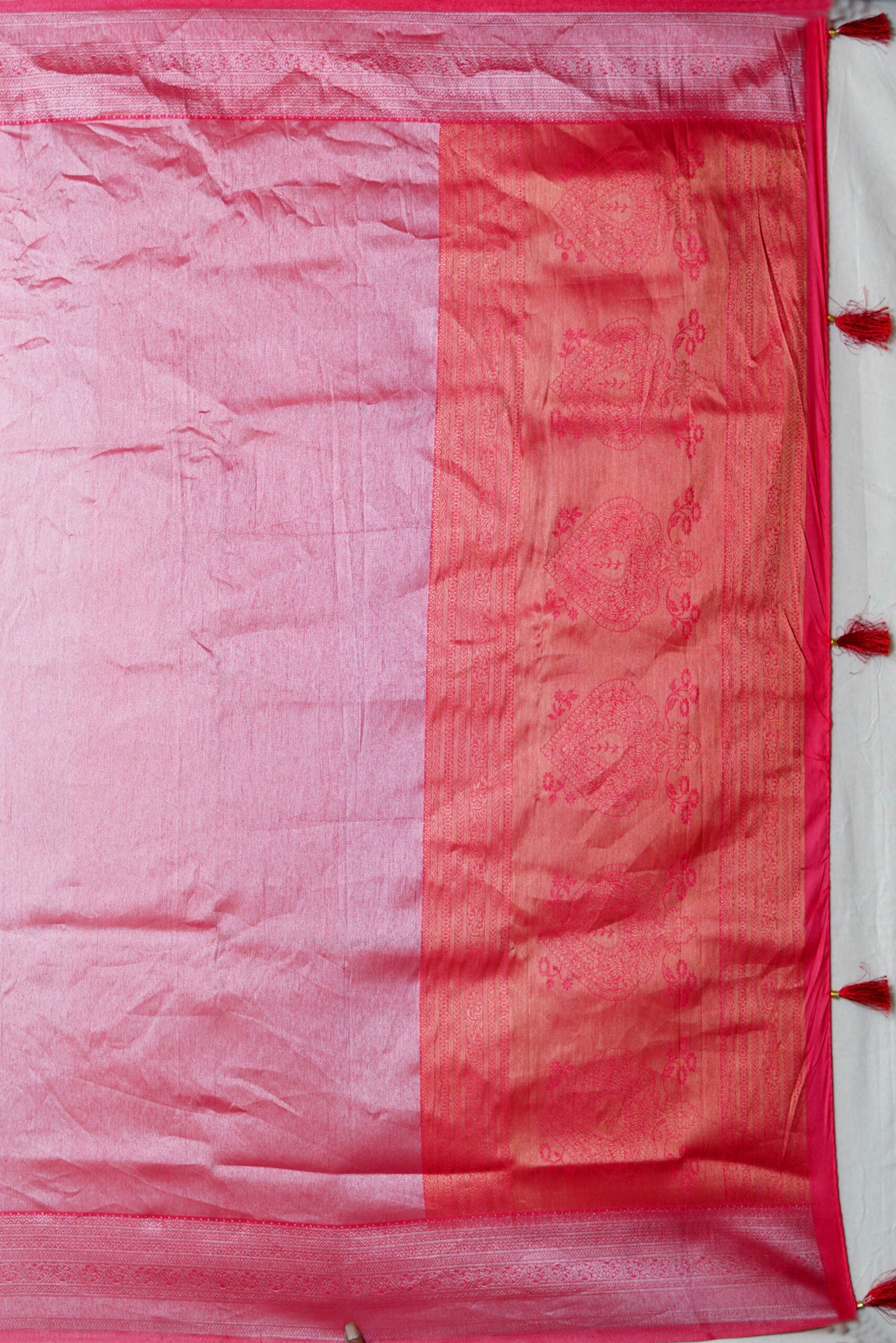 Pink Zariwork Tissue Silk Saree 