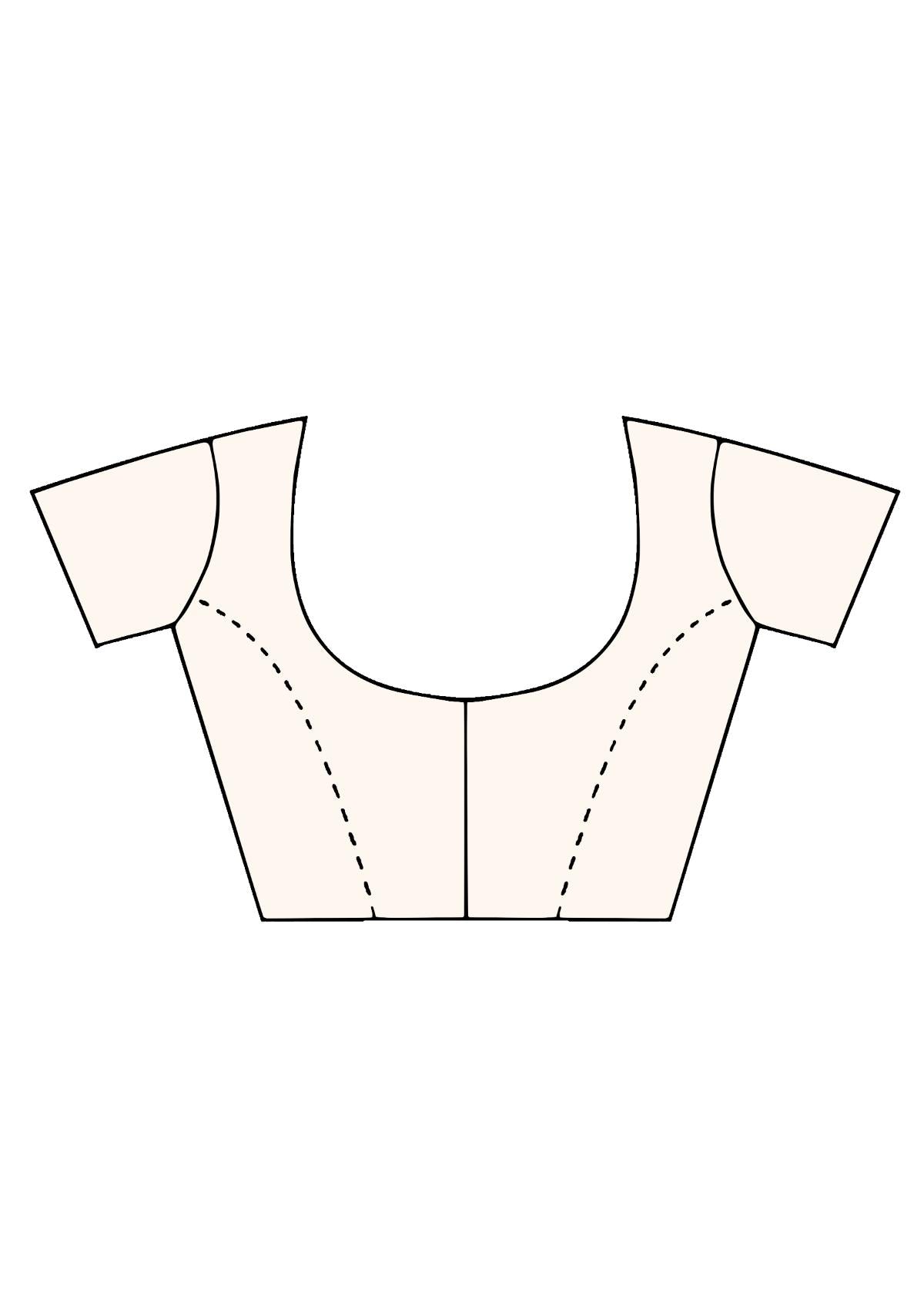 White Gottapatti work Silk Saree - Kajree 