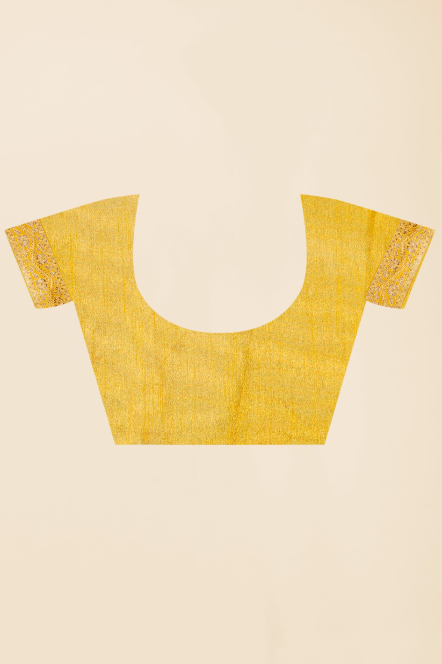 Yellow Zariwork Dola Silk Saree - KAJREE