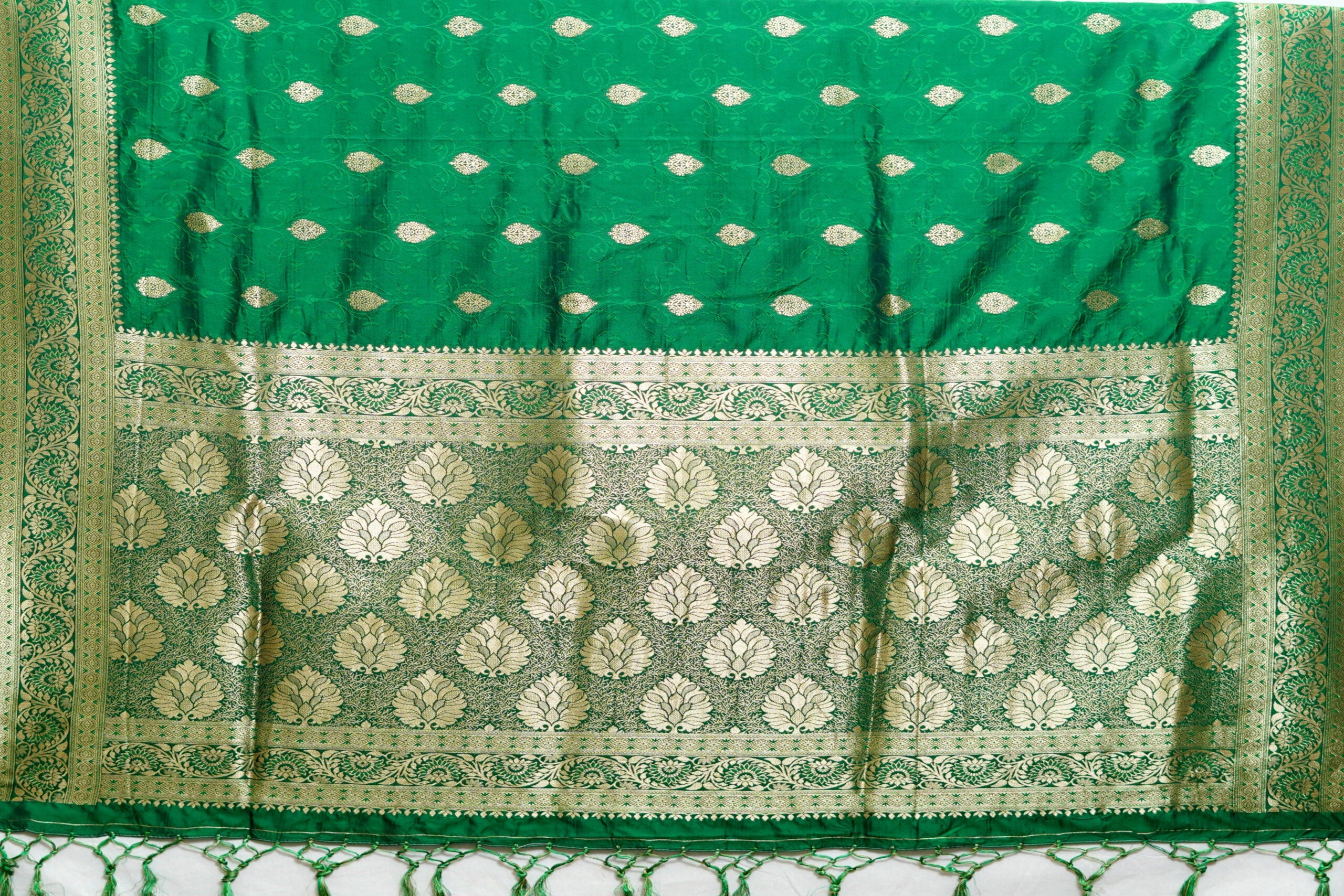 Green Zariwork Banarasi Silk Saree 