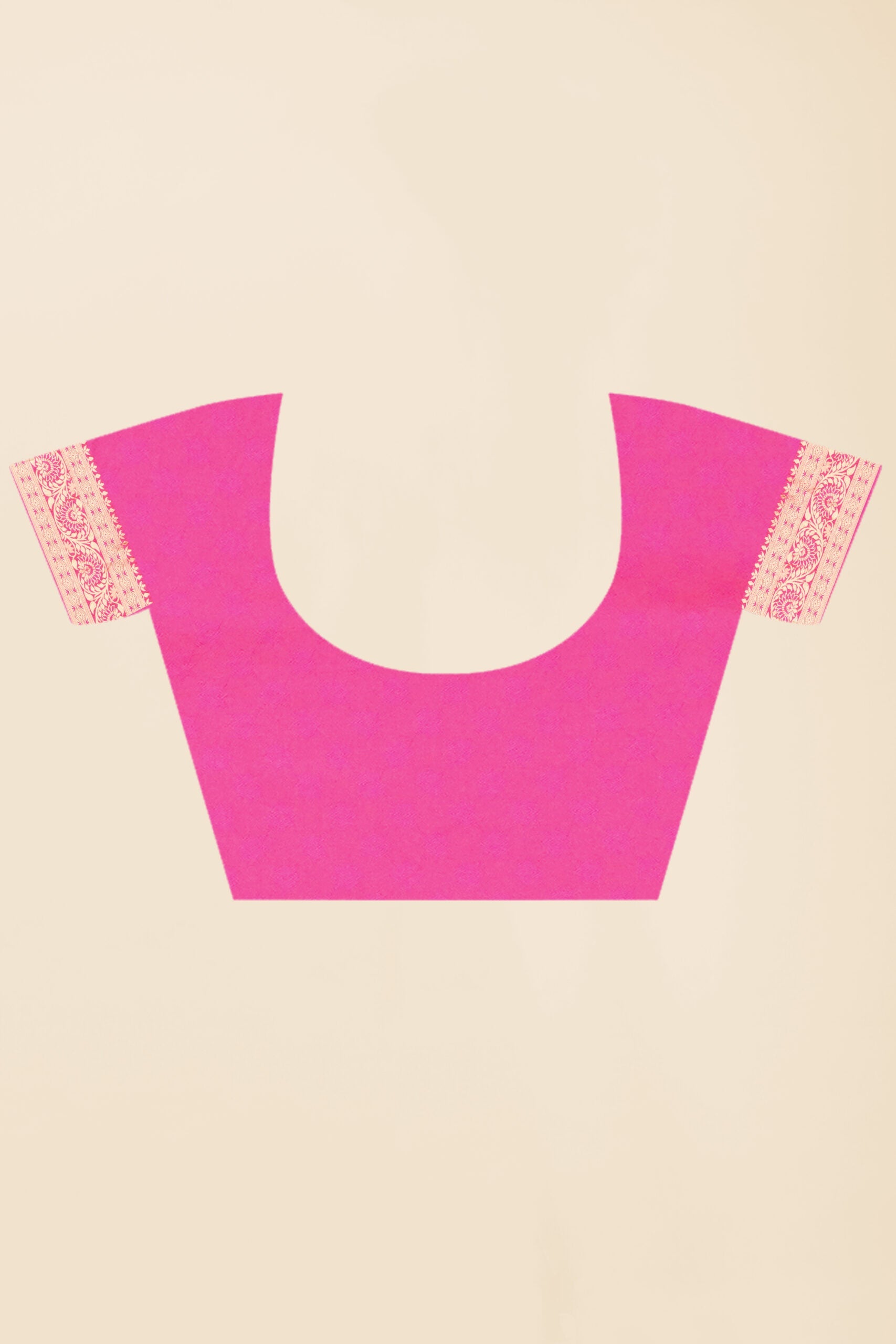 Peach Zariwork Banarasi Silk Saree 