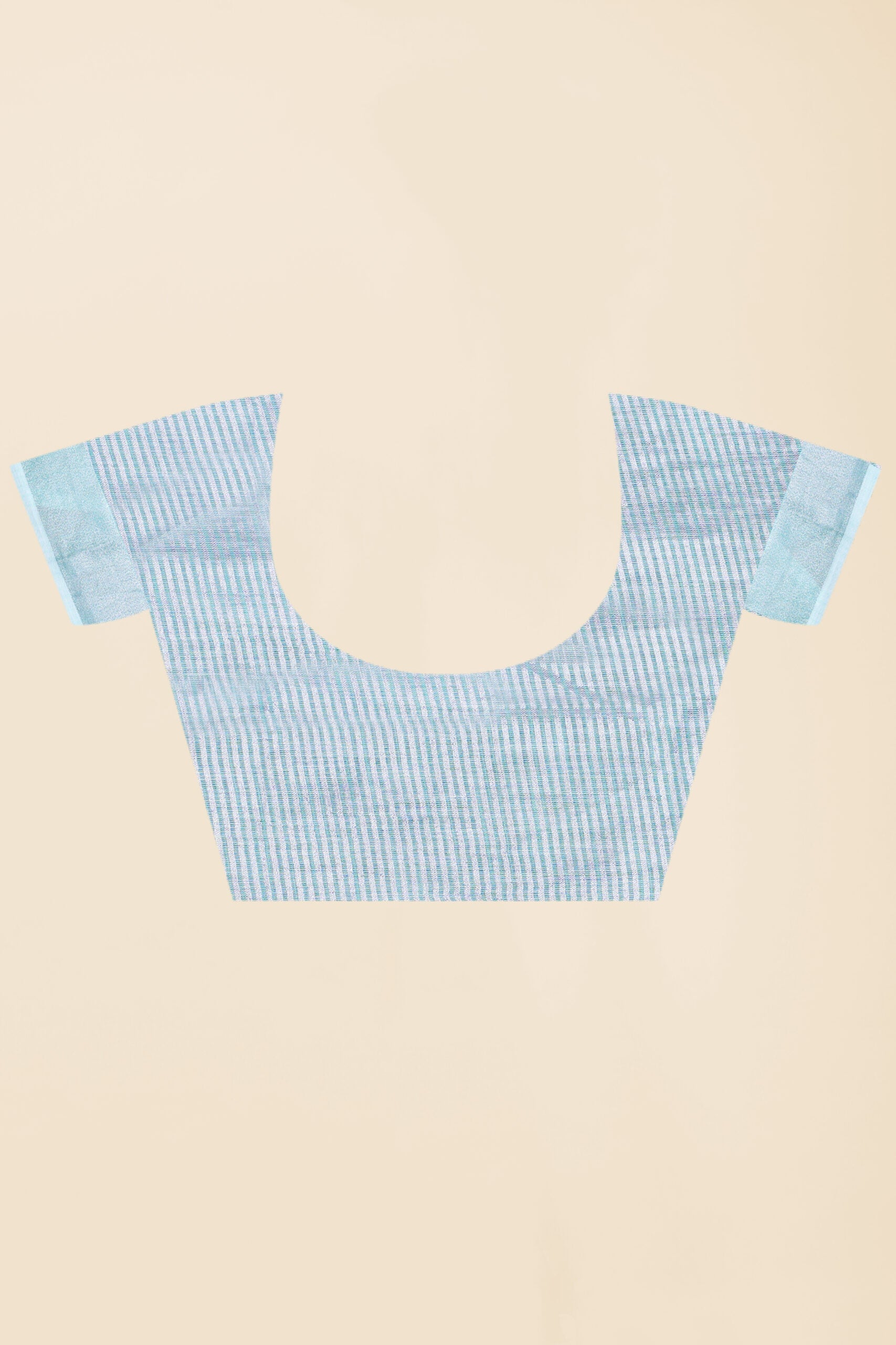 Sea Green Threadwork Cotton Silk Saree 