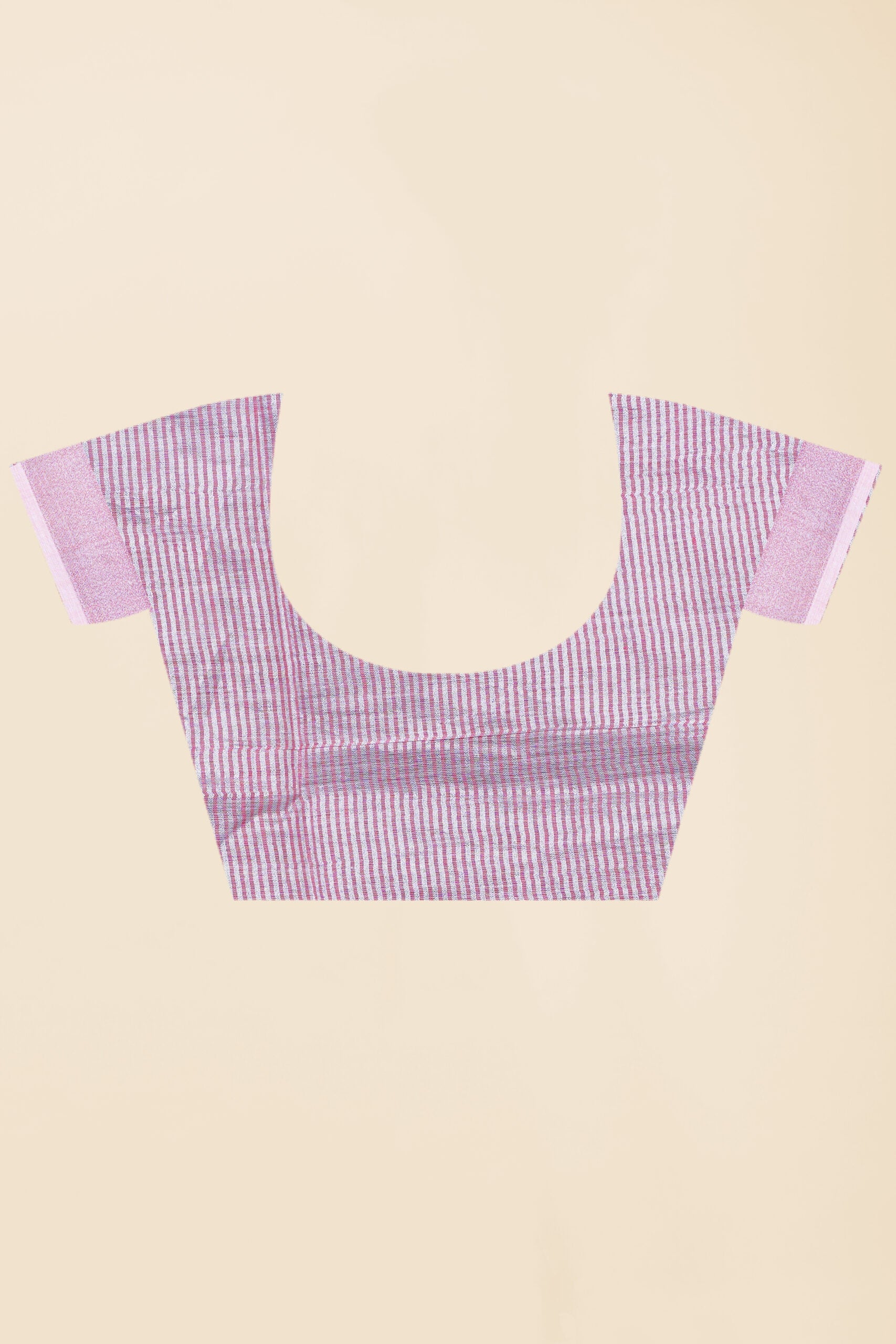 Pink Threadwork Semi Silk Saree 