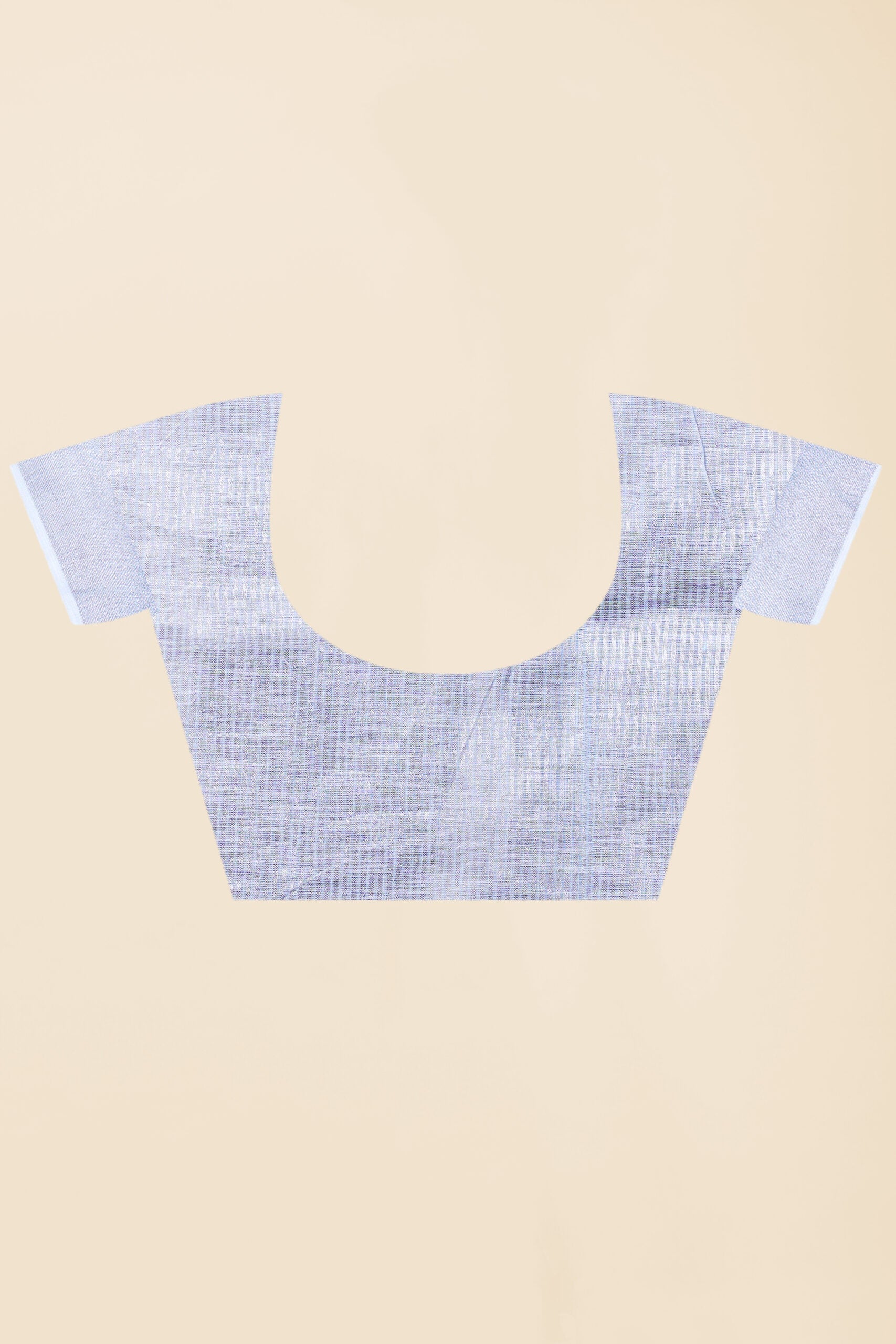 Sky Blue Threadwork Semi Silk Saree 