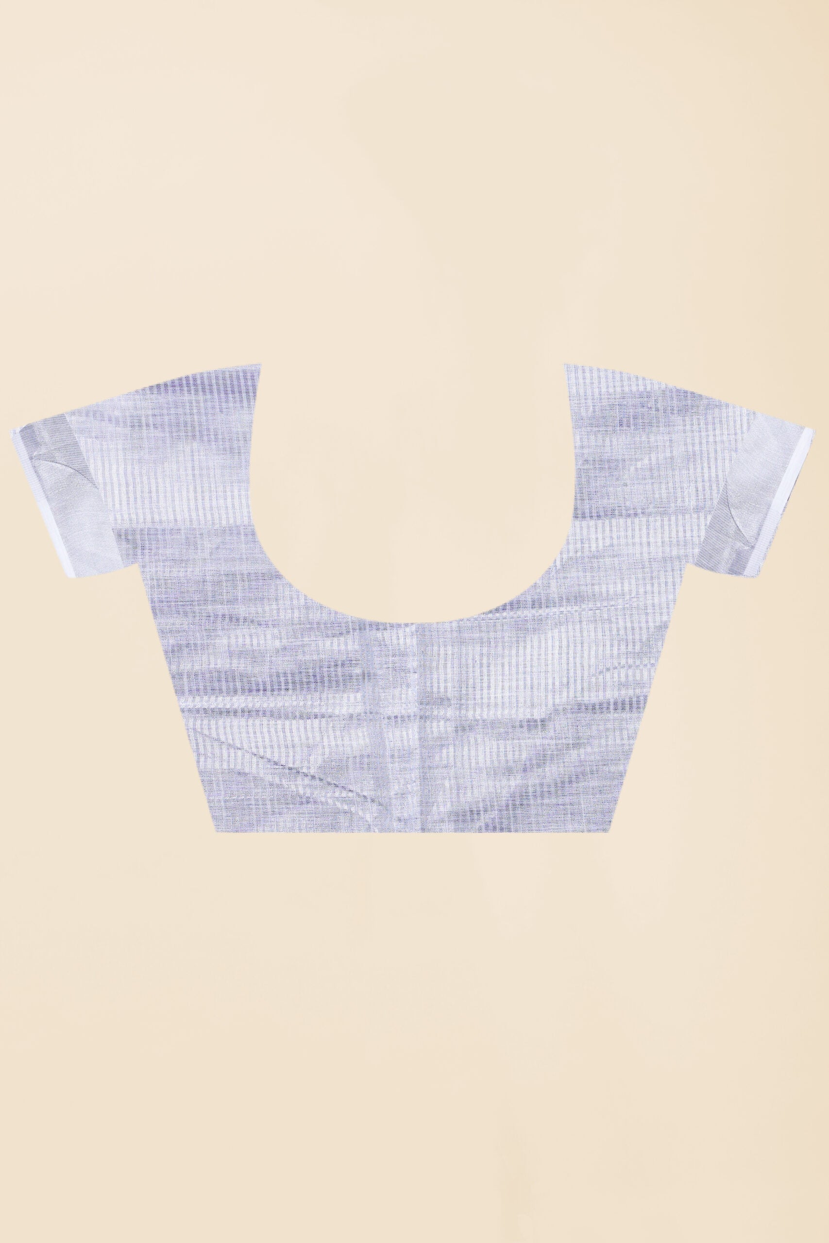 White Threadwork Semi Silk Saree 