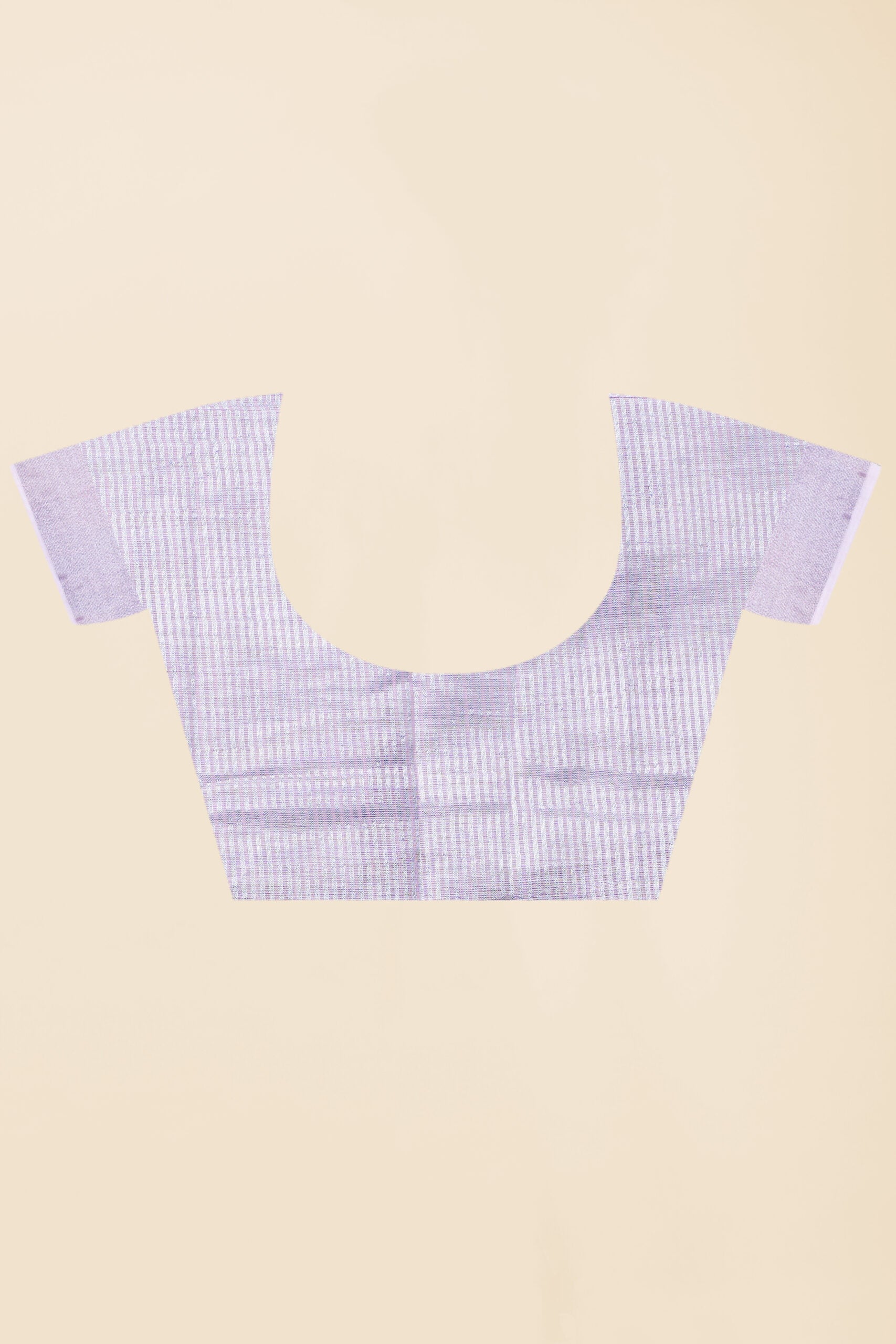 Baby Pink Threadwork Cotton Silk Saree 