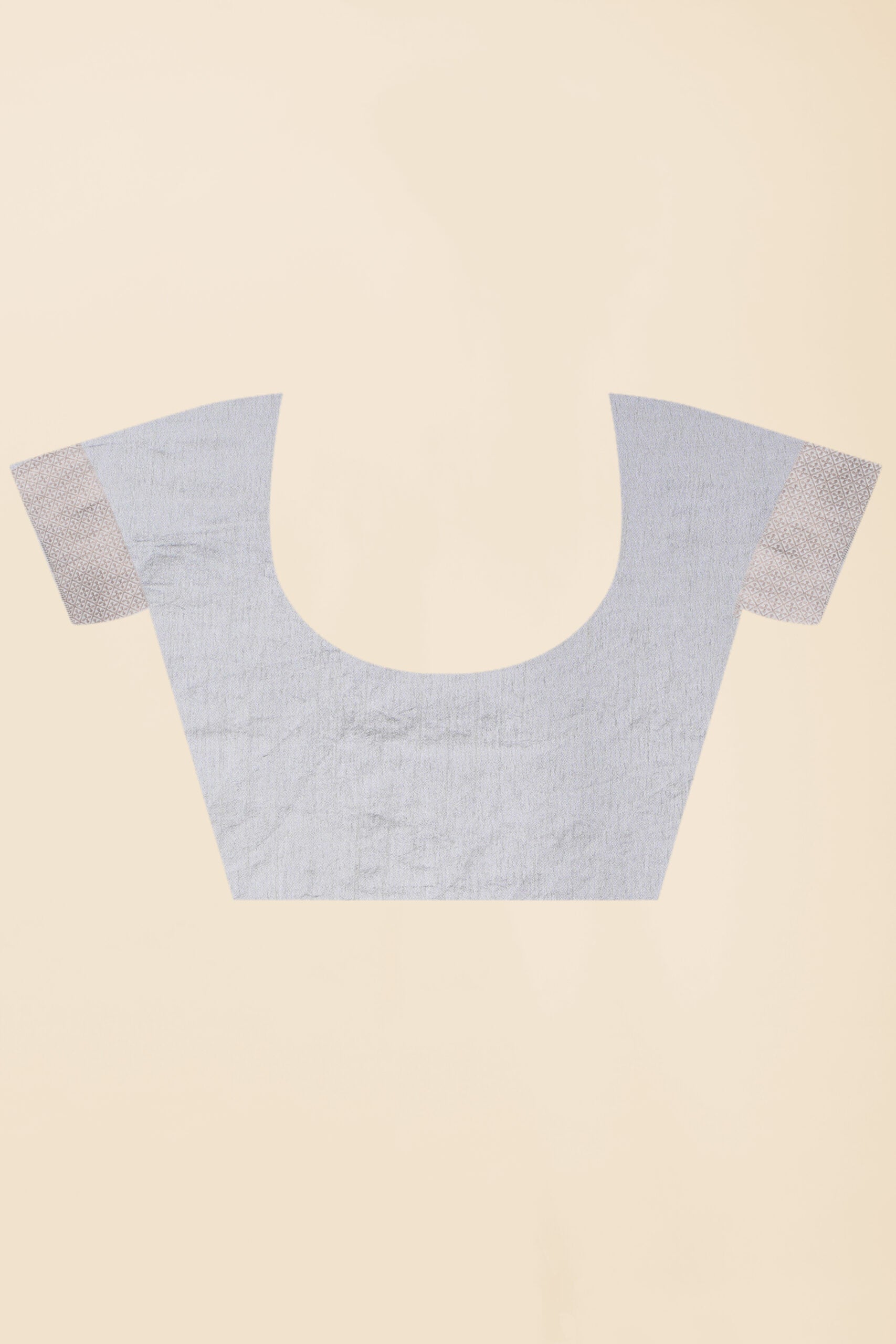 Cream Modish Design Raw Silk Saree - KAJREE