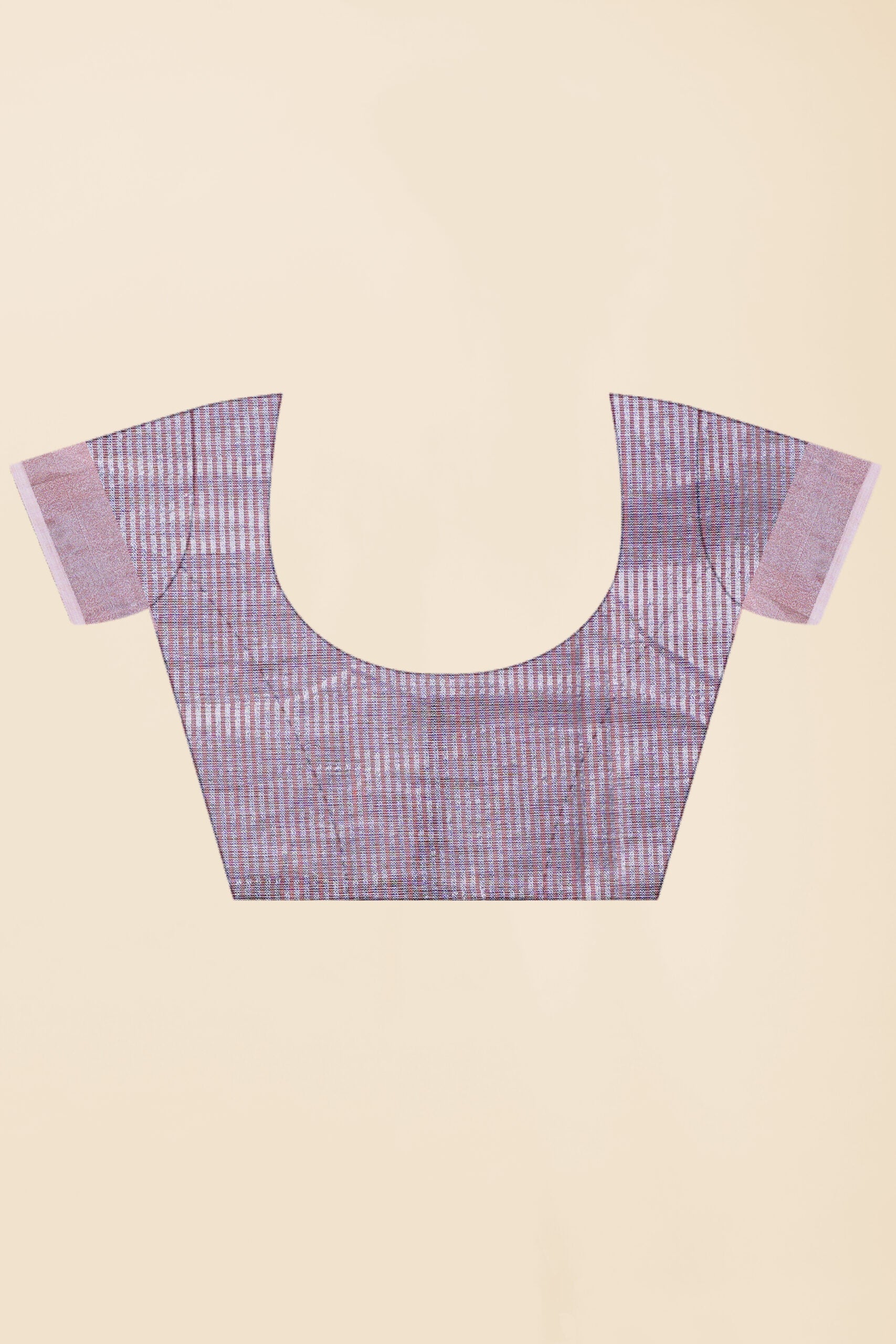 Orange Threadwork Cotton Silk Saree 