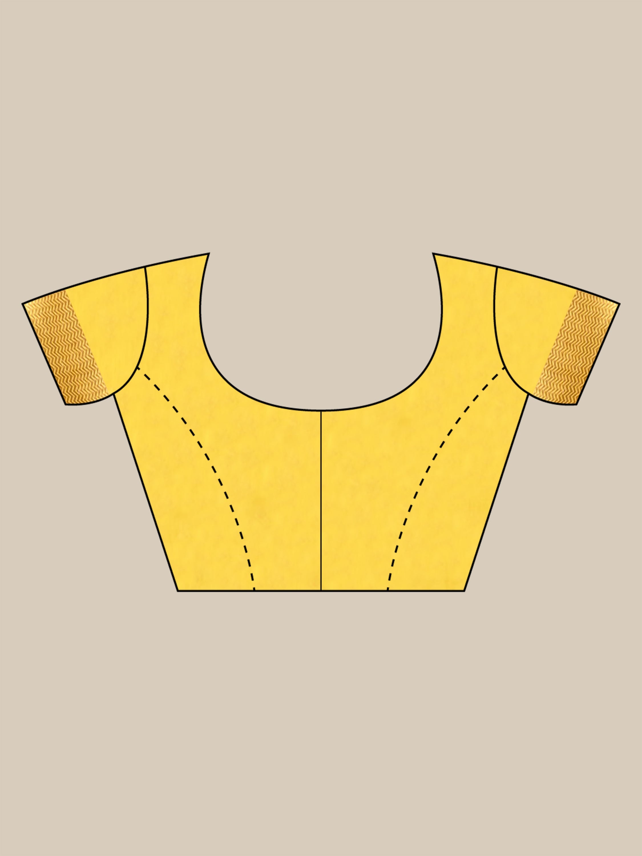 Yellow Modish Design Semi Silk Saree - KAJREE