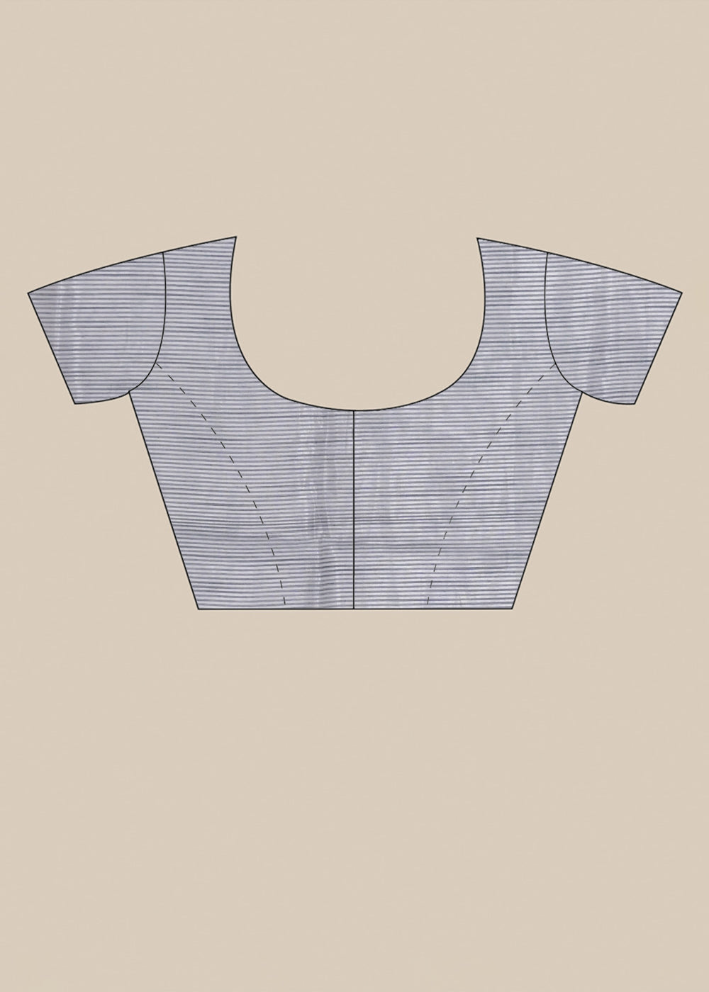 Grey Threadwork Linen Saree 