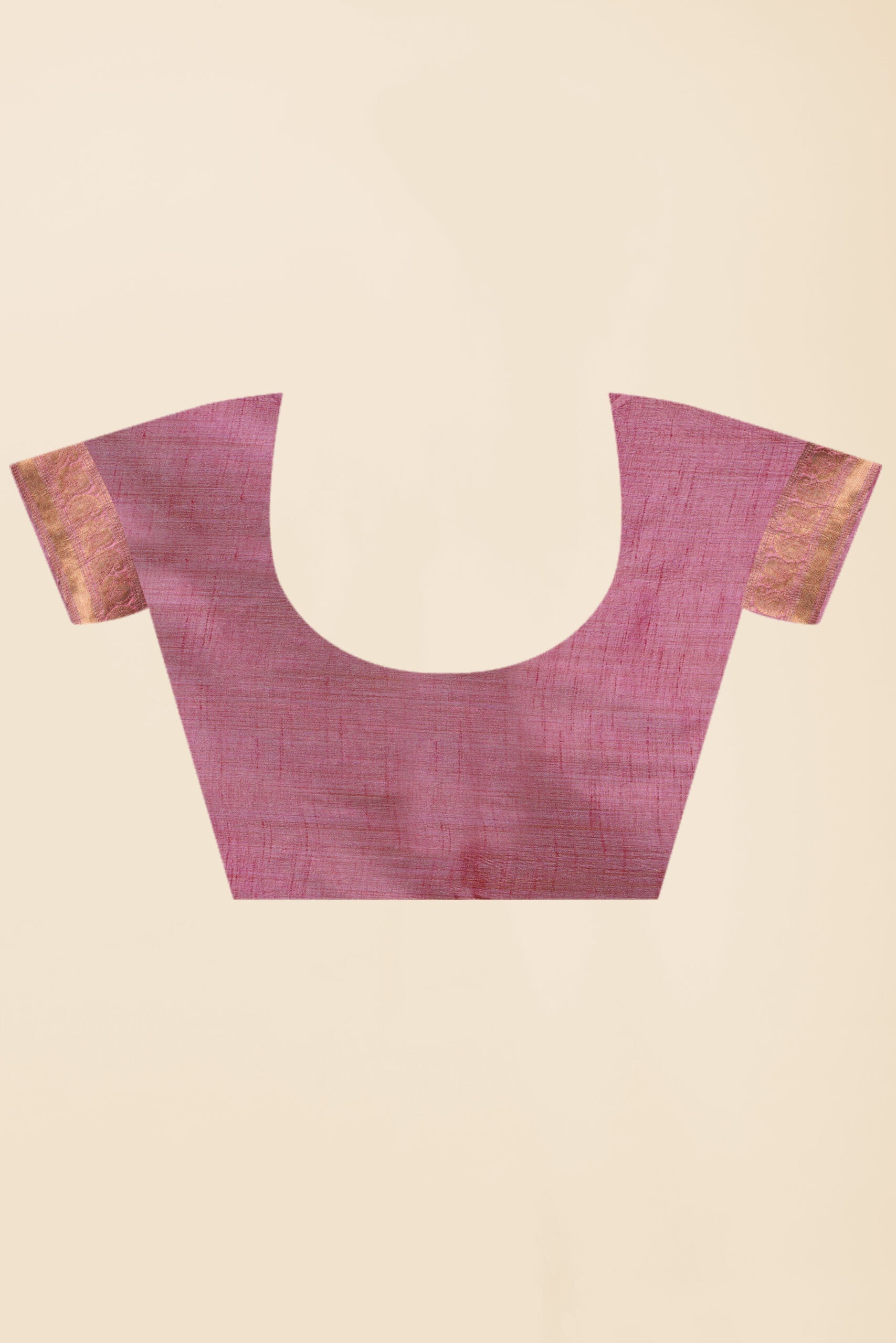 Pink Zariwork Raw Silk Saree - KAJREE