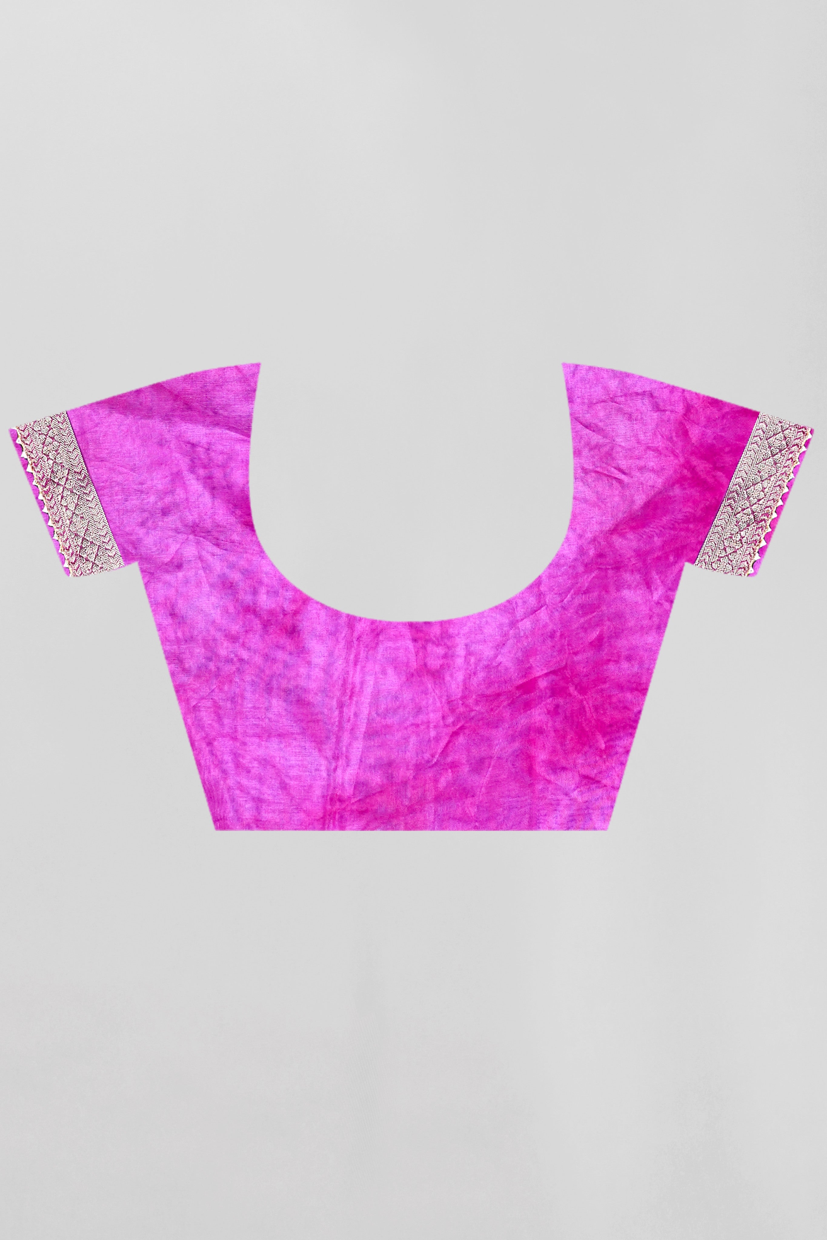 Pink Threadwork Chiffon Saree - Kajree