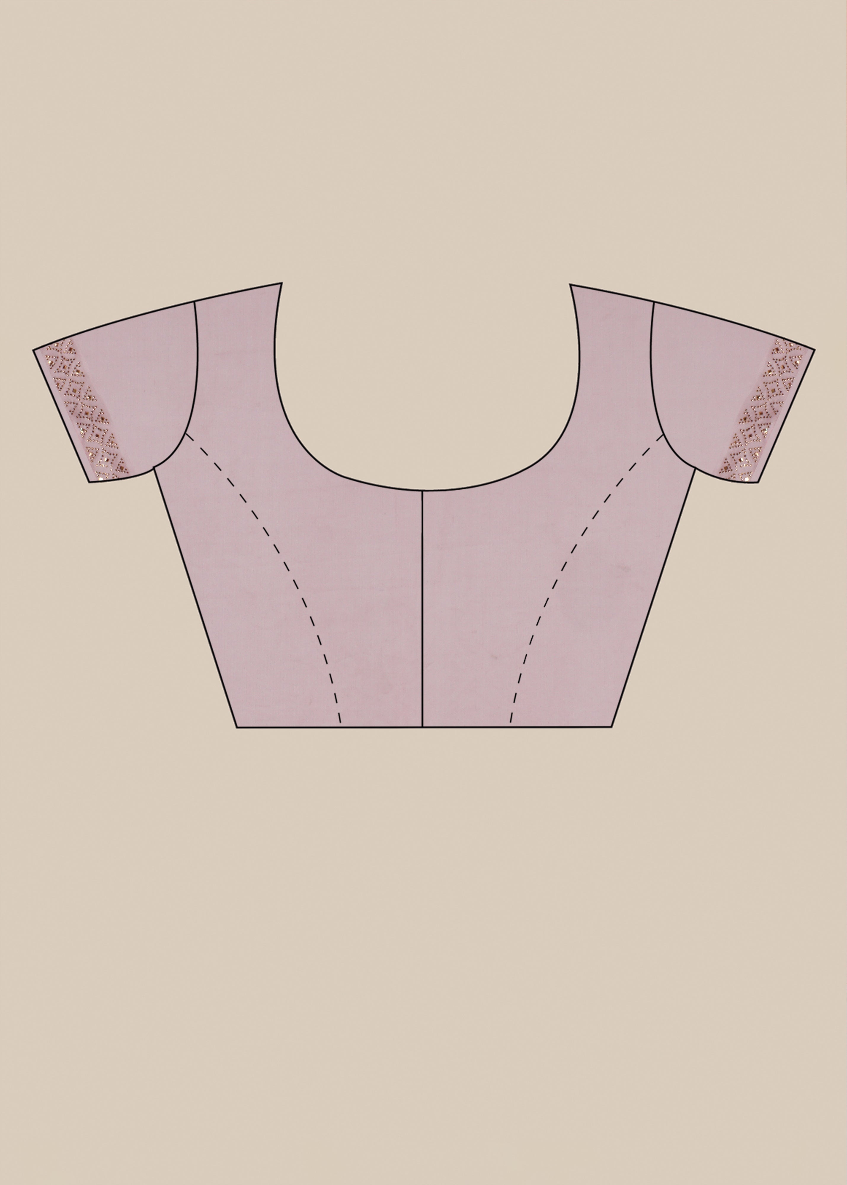 Pink Threadwork Georgette Saree 