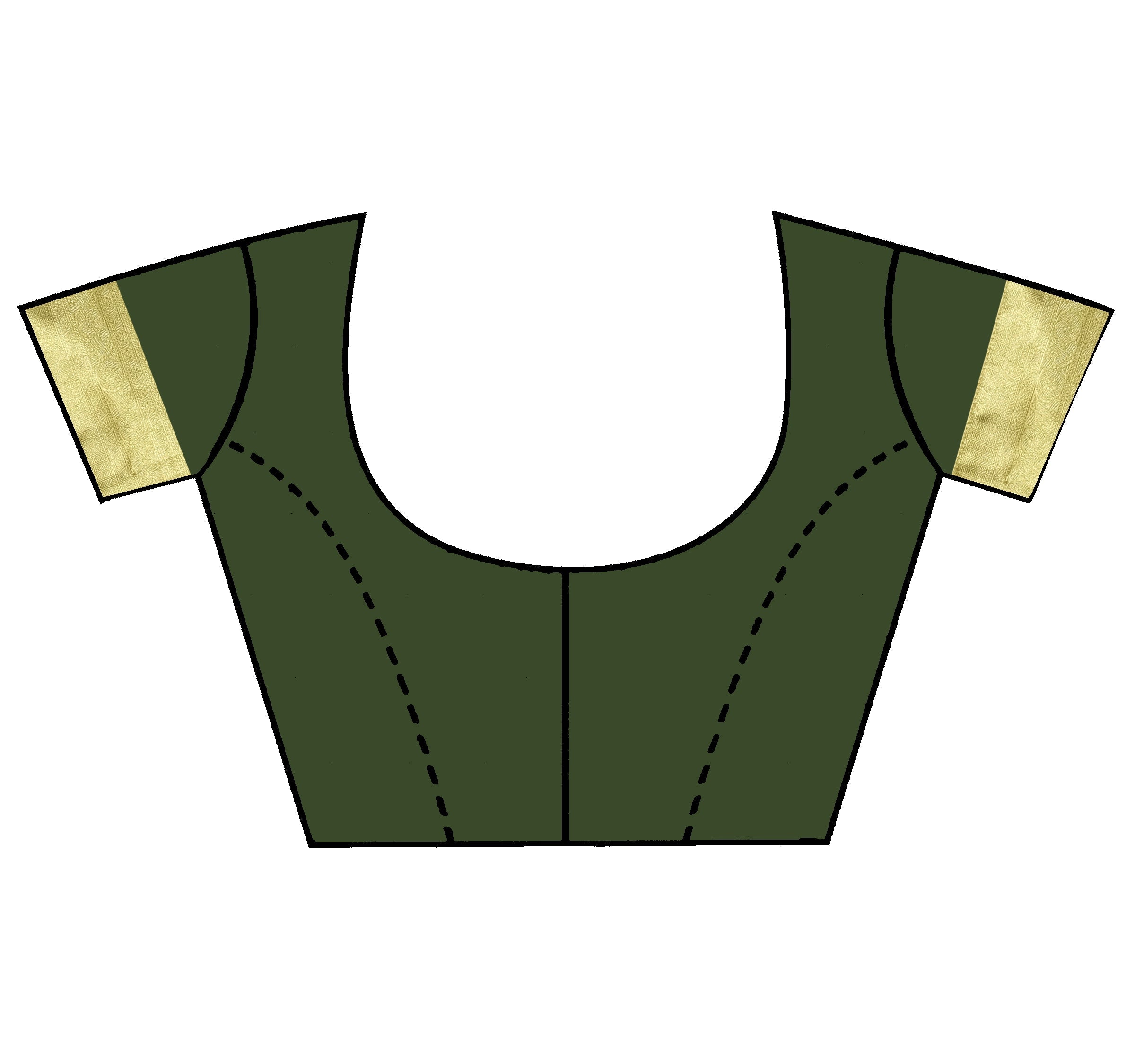 Green Zariwork Banarasi Organza Saree - KAJREE