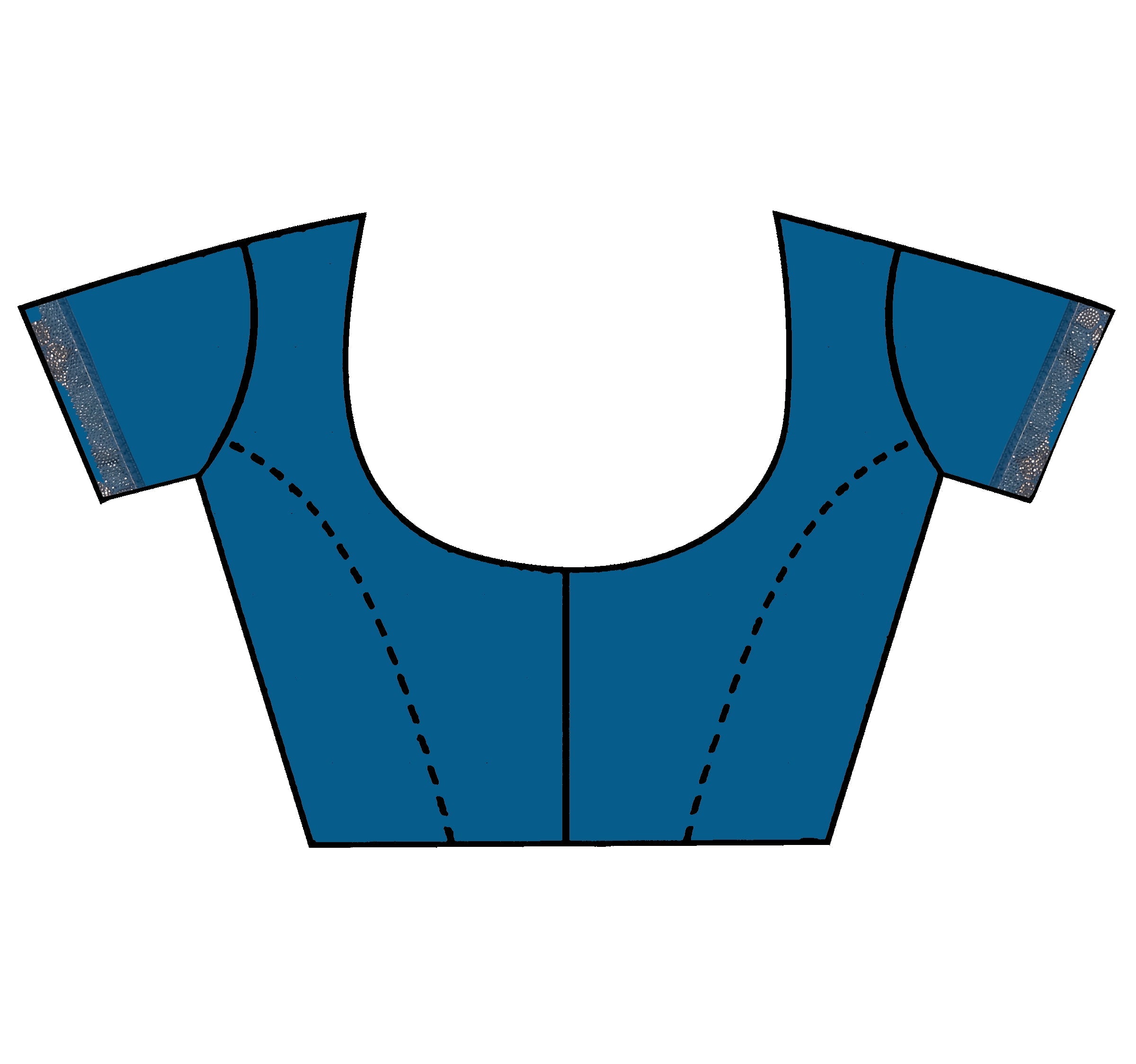 Blue Satin Stonework Silk Saree - KAJREE