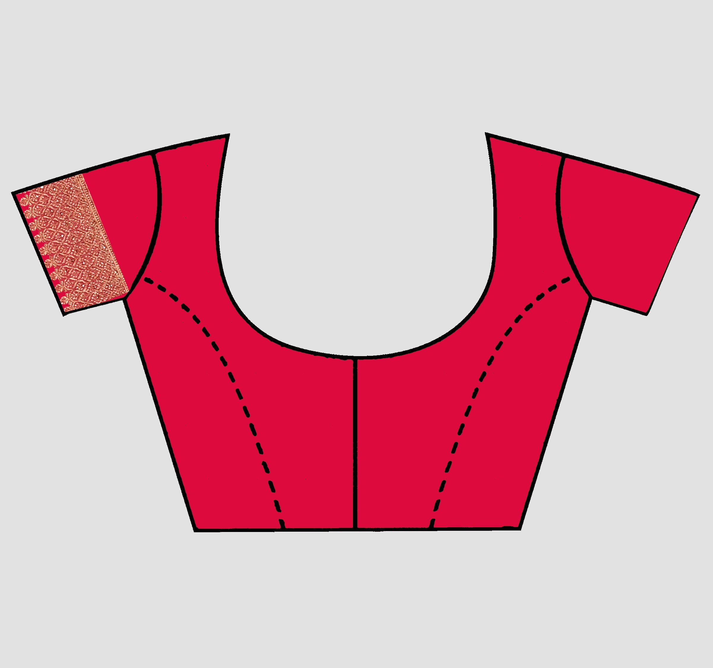 Red Stonework Georgette Saree - KAJREE