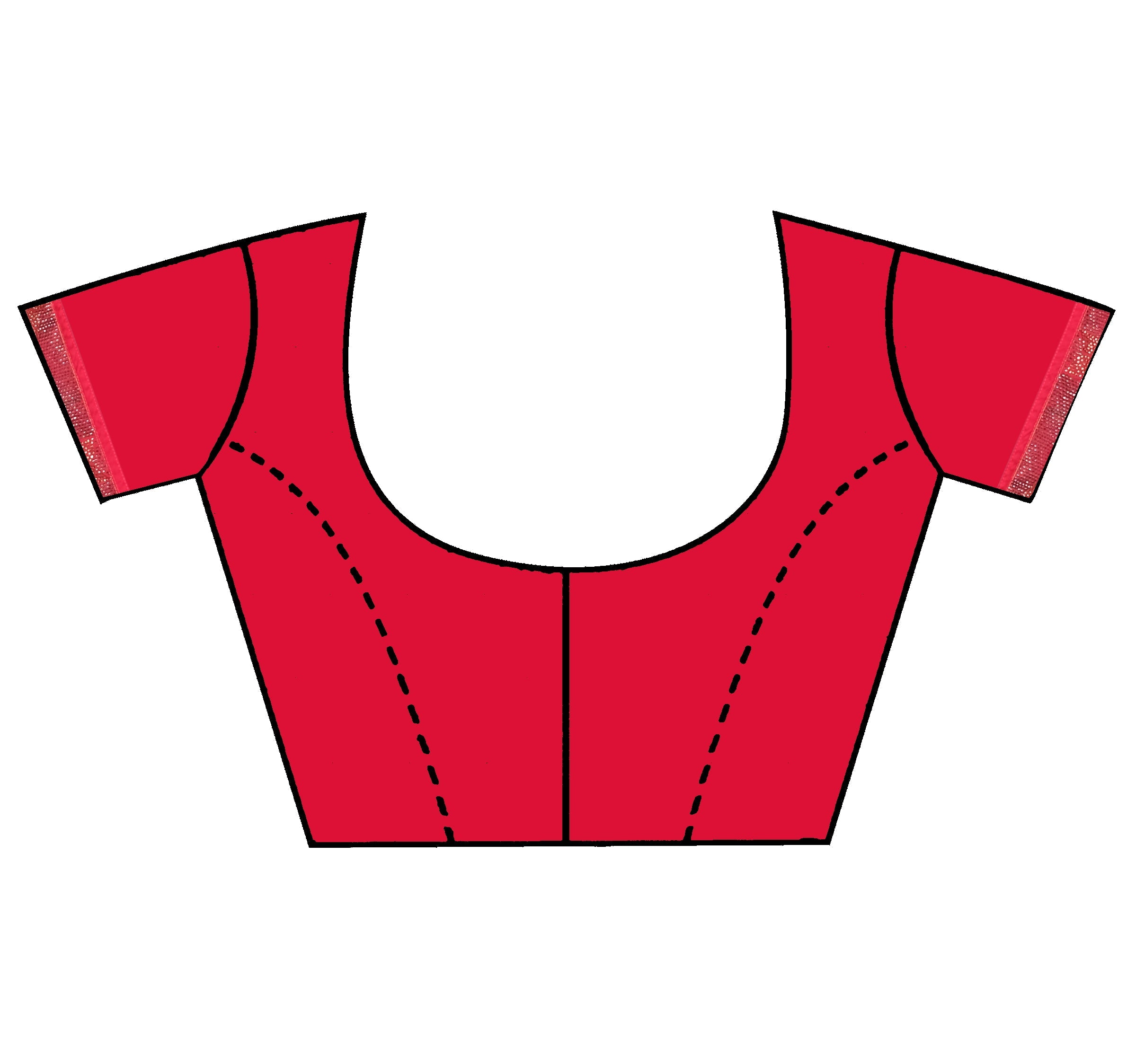 Red Stonework Satin Silk Saree - KAJREE