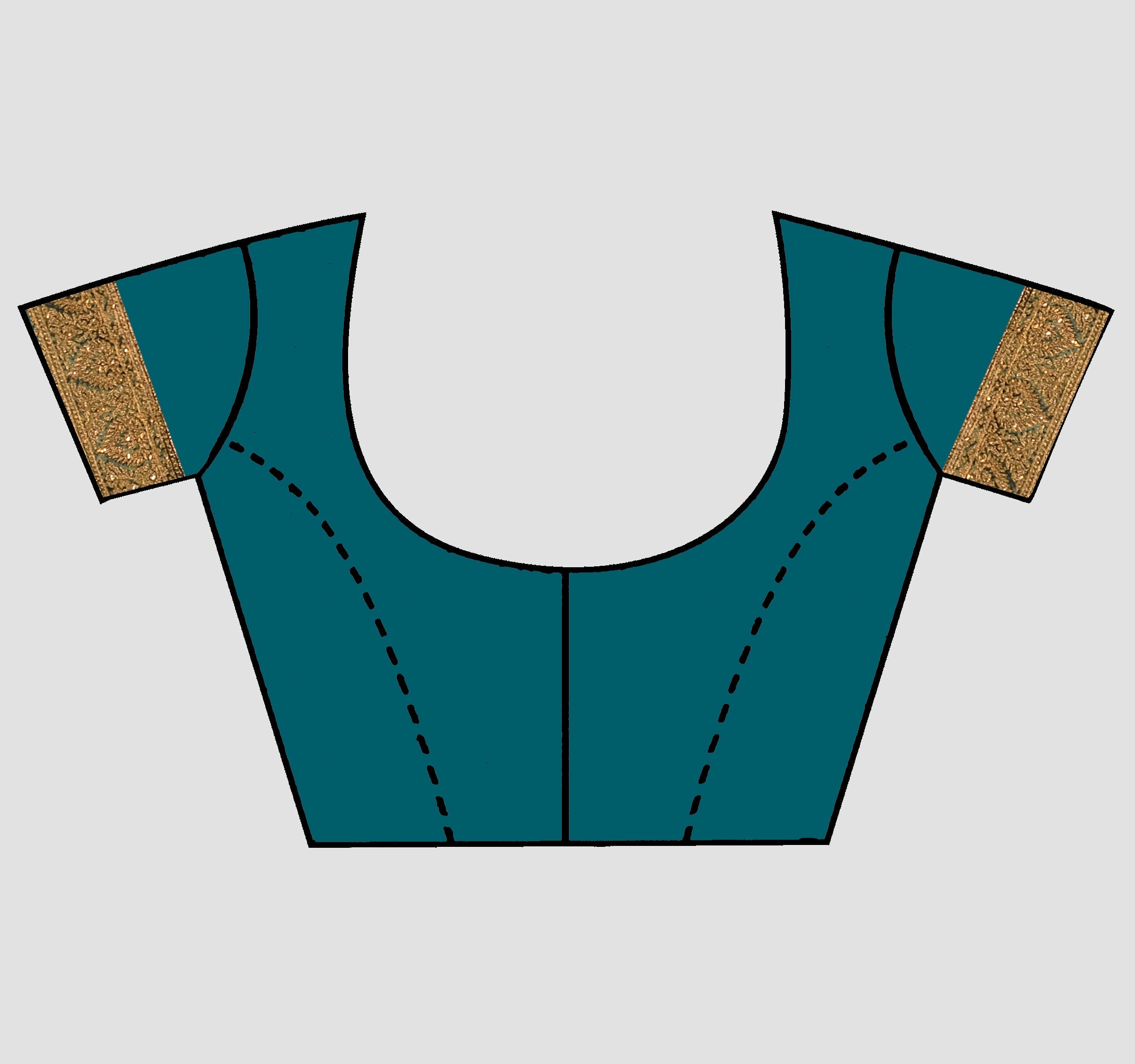 Green Stonework Chiffon Saree - Kajree