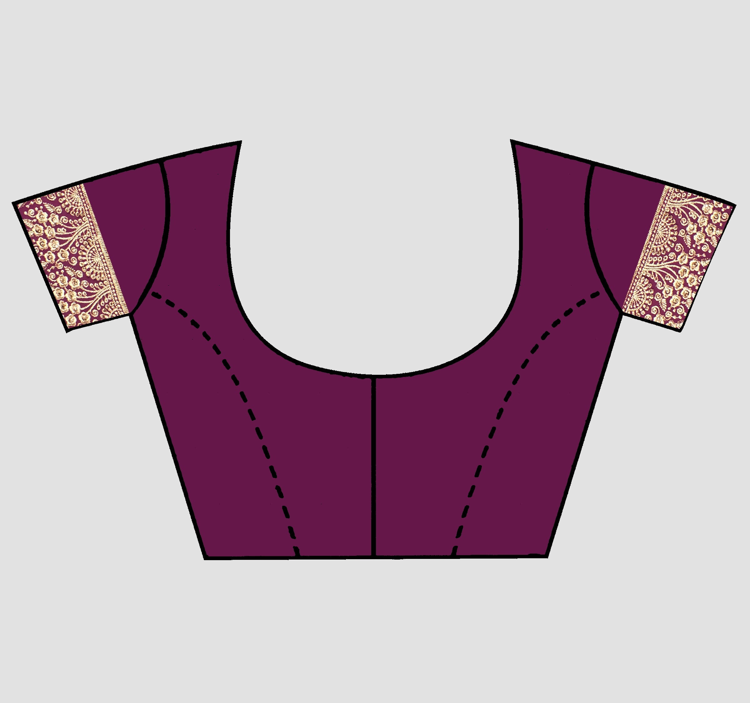 Wine Stonework Georgette Saree - kajree