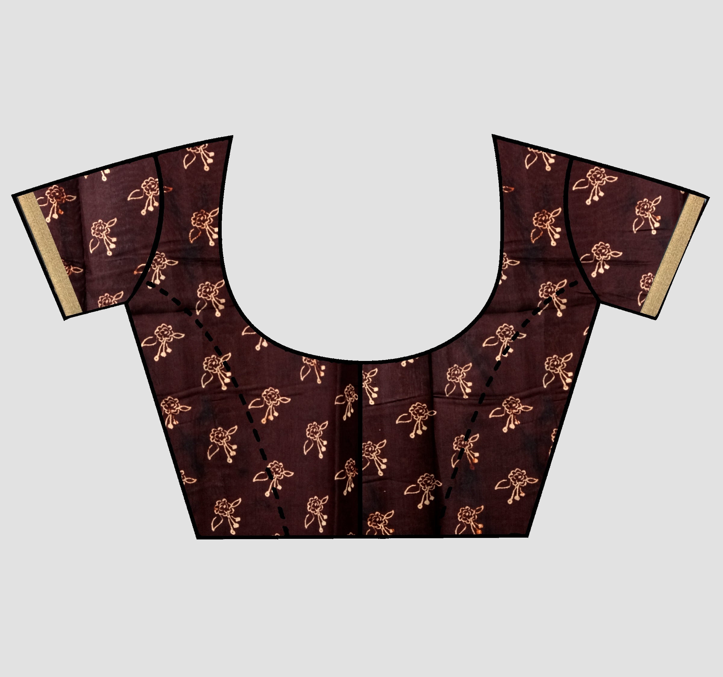 Mustard Kalamkari print Cotton Saree 