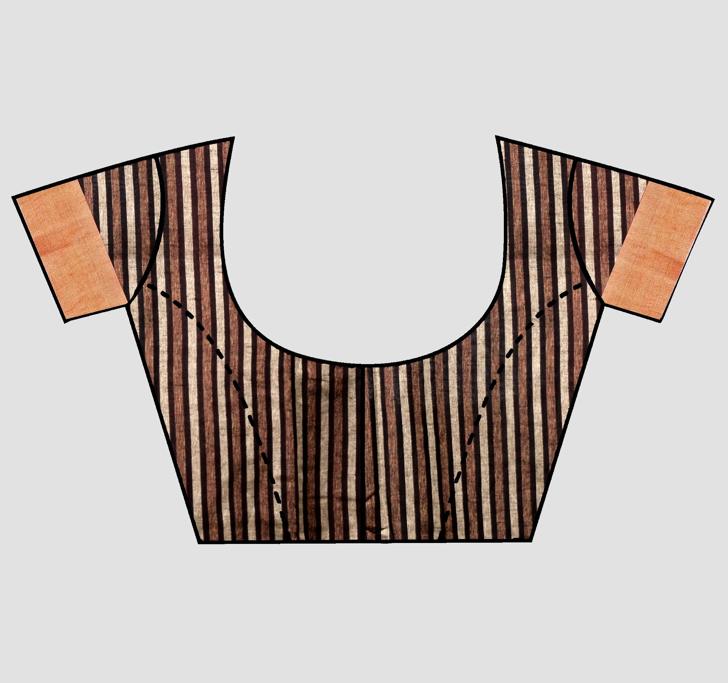 Red Thread and Zariwork Linen Saree - KAJREE