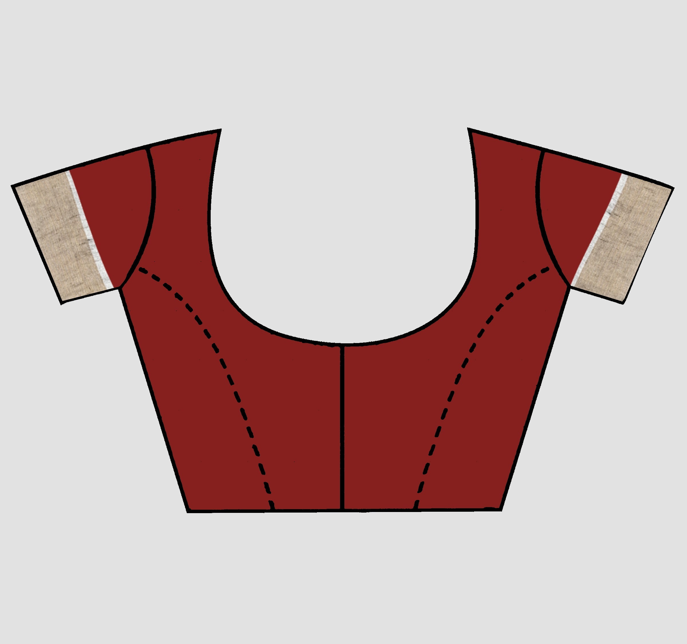 Black Thread and Zariwork Linen Saree - KAJREE