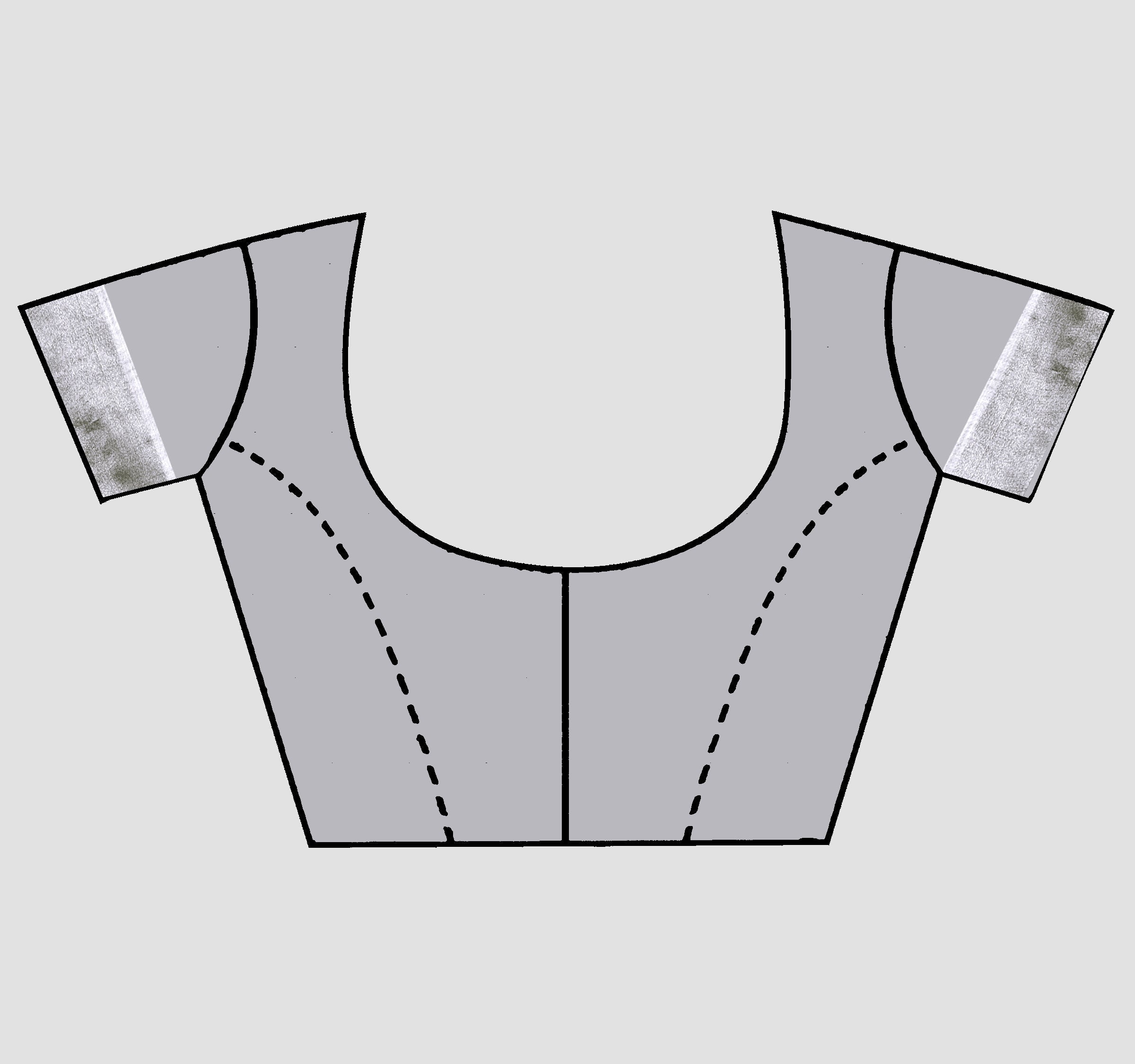 Grey Threadwork Linen Saree 