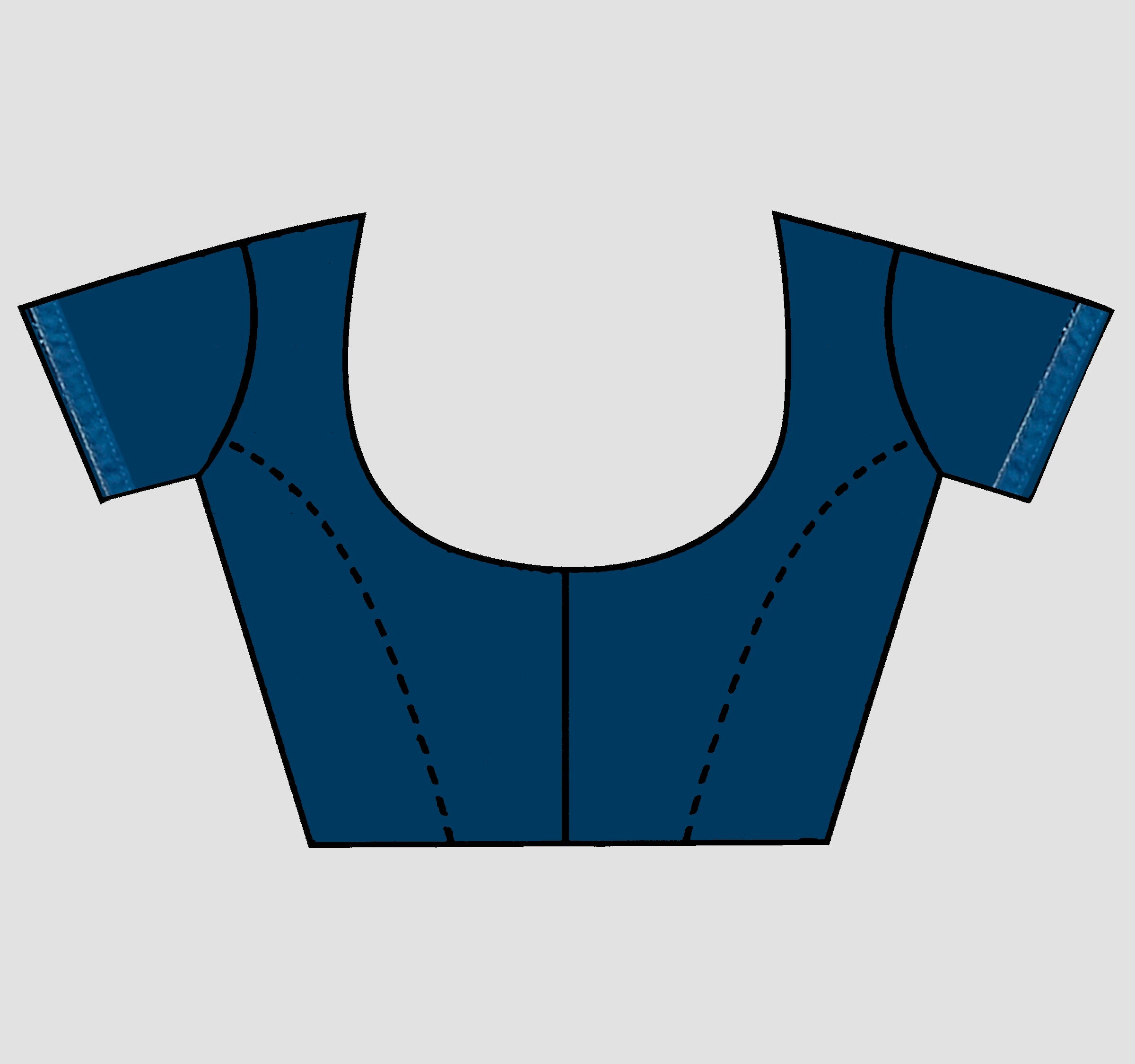 Rama Blue Stonework Satin Saree - kajree