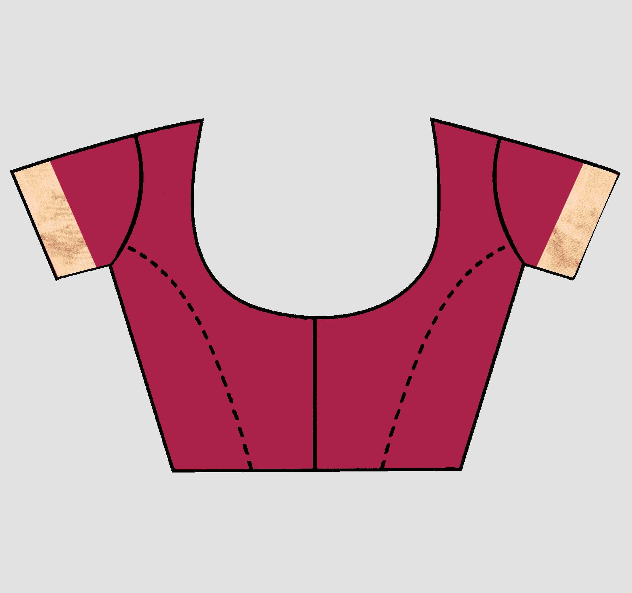 Red Threadwork Cotton Saree 