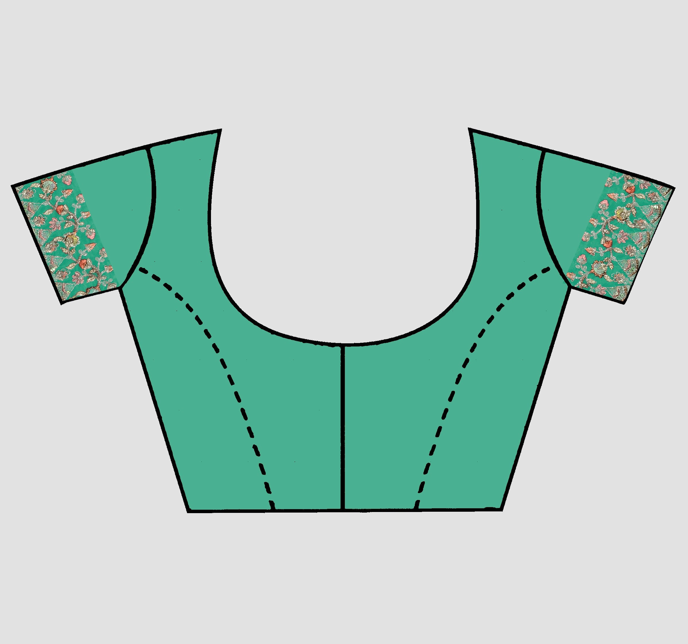 Sky Blue Stonework Net Saree - KAJREE