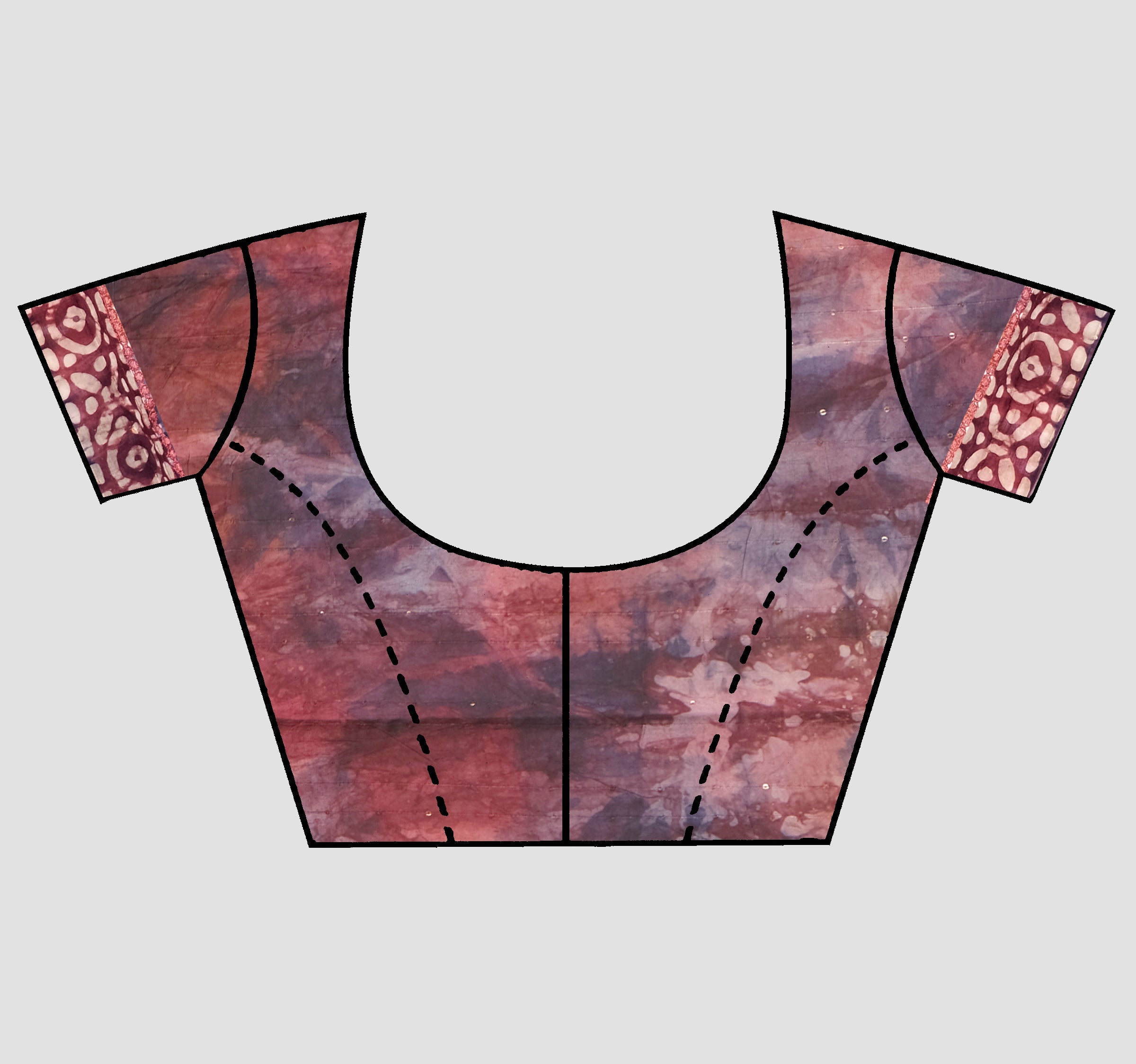 Red Shibori Cotton Saree - KAJREE