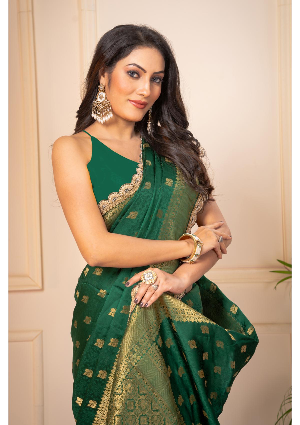 Green Zariwork Silk Saree 