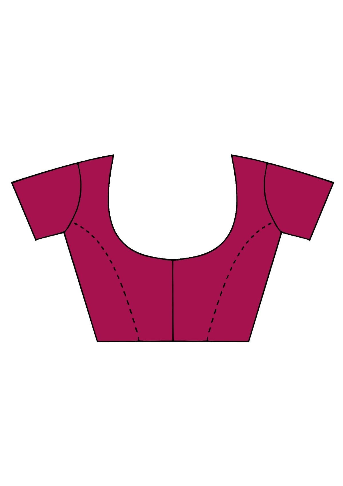 Wine Zariwork Pure Silk Saree - KAJREE