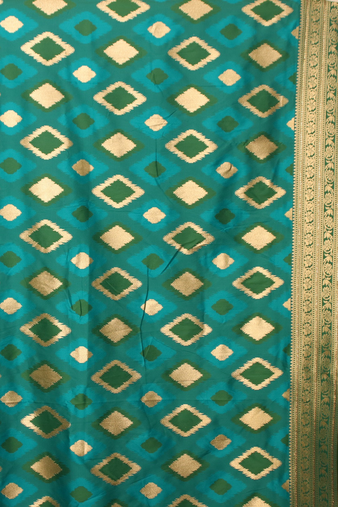 Green Swarovski Work Taffeta Silk Saree 