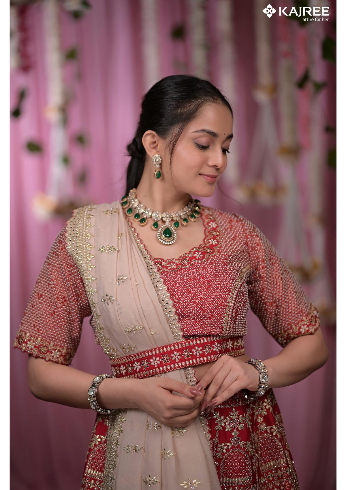 Red Silk Bridal Lehenga 