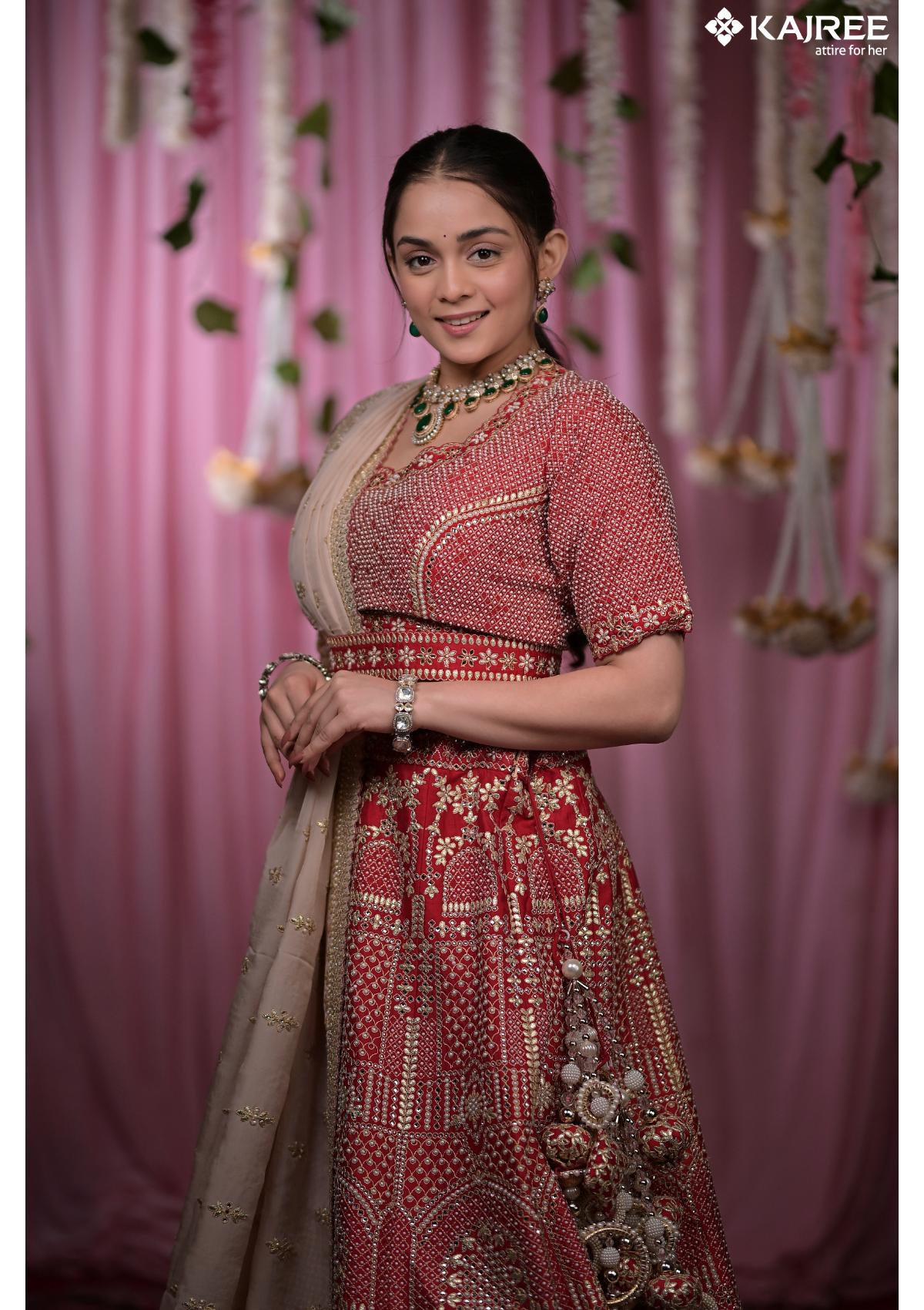Red Silk Bridal Lehenga 