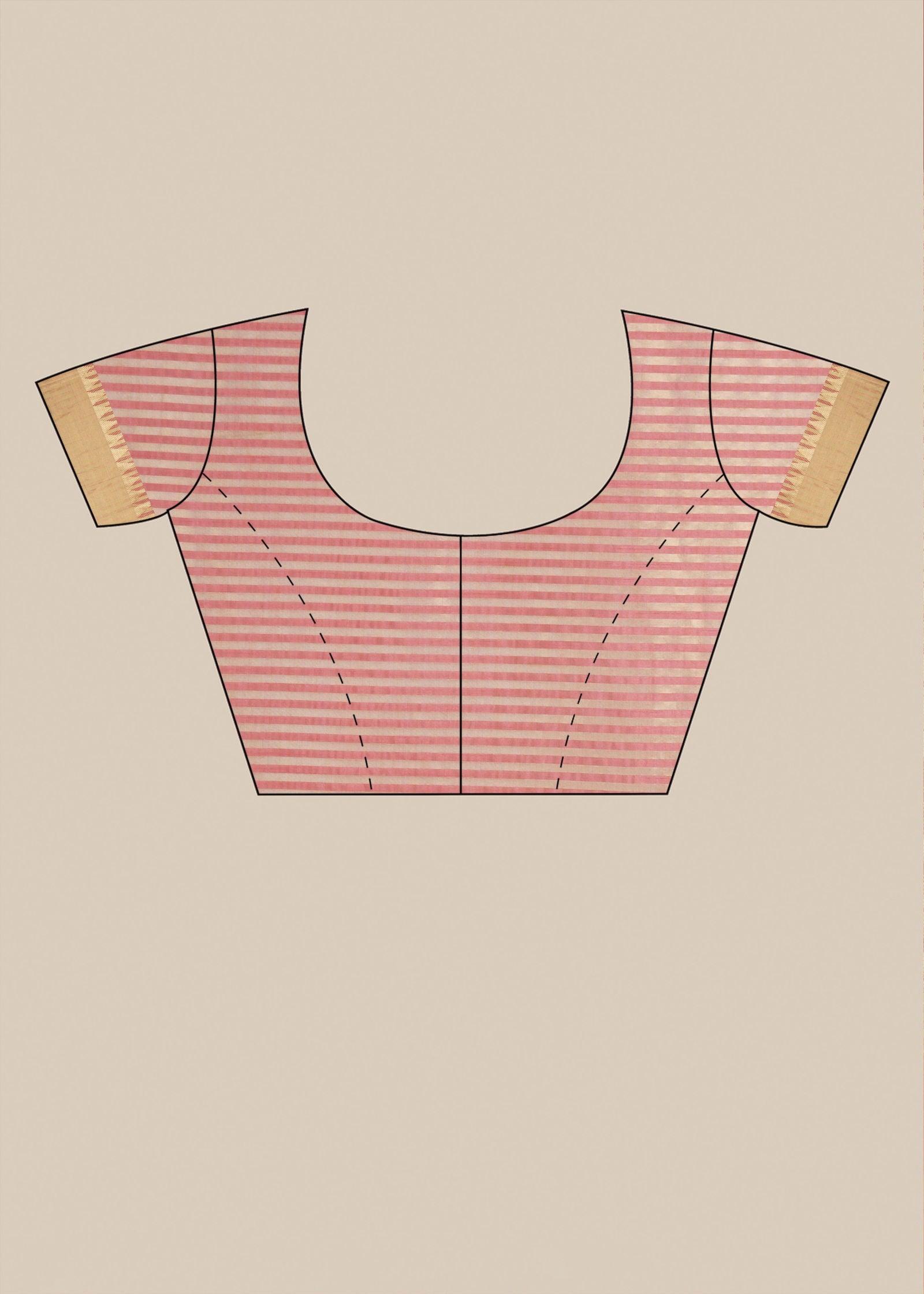 Berry Pink Threadwork Raw Silk Saree - KAJREE