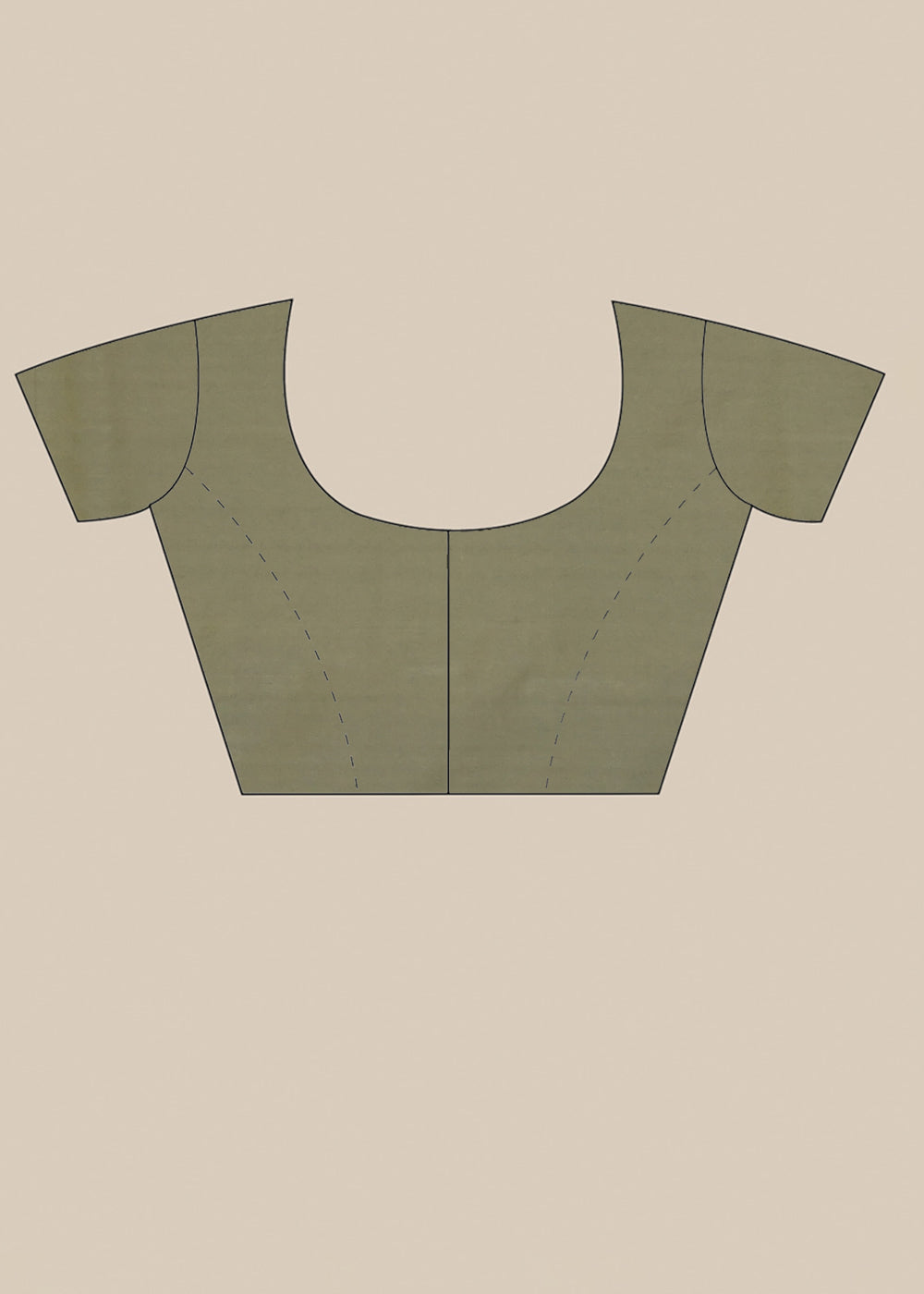 Beige Zariwork Taffeta Silk Saree - KAJREE