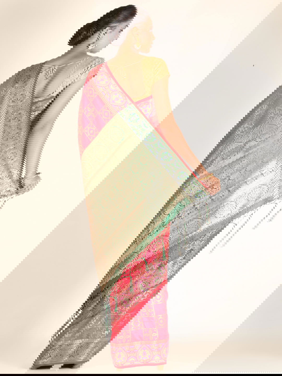 Pink Zariwork Soft Silk Saree - KAJREE