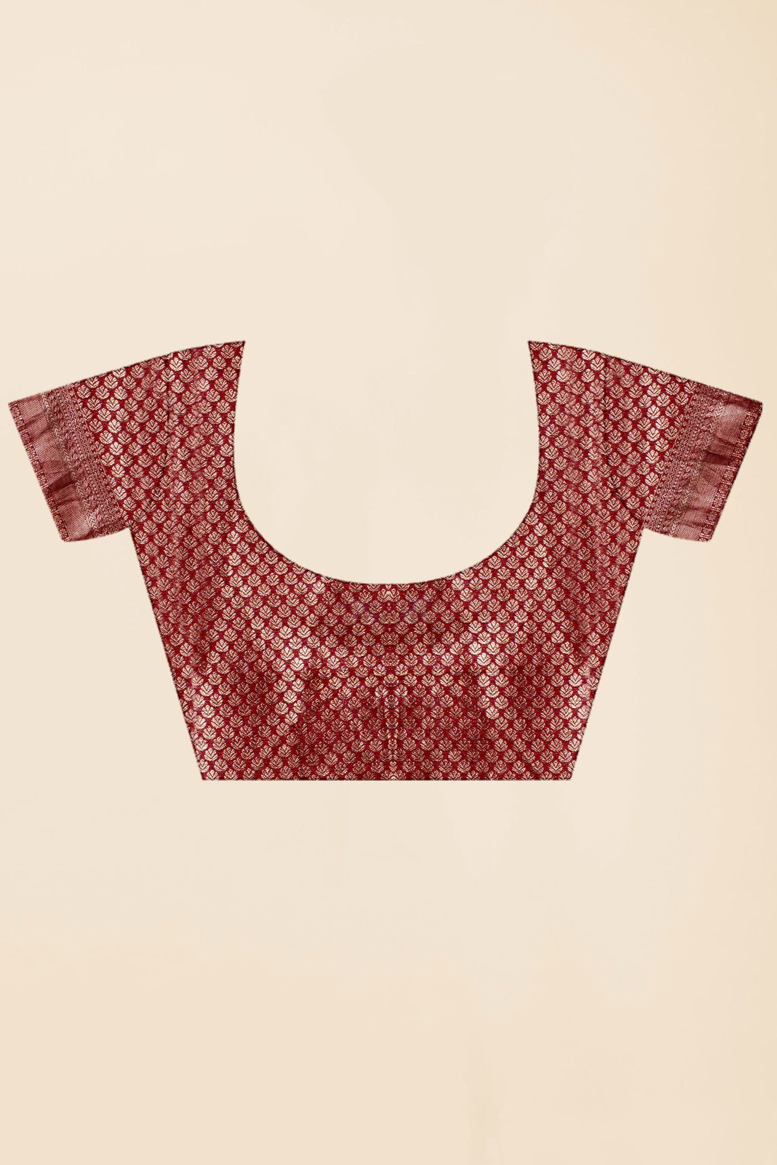 Red Zariwork Tissue Silk Saree - KAJREE