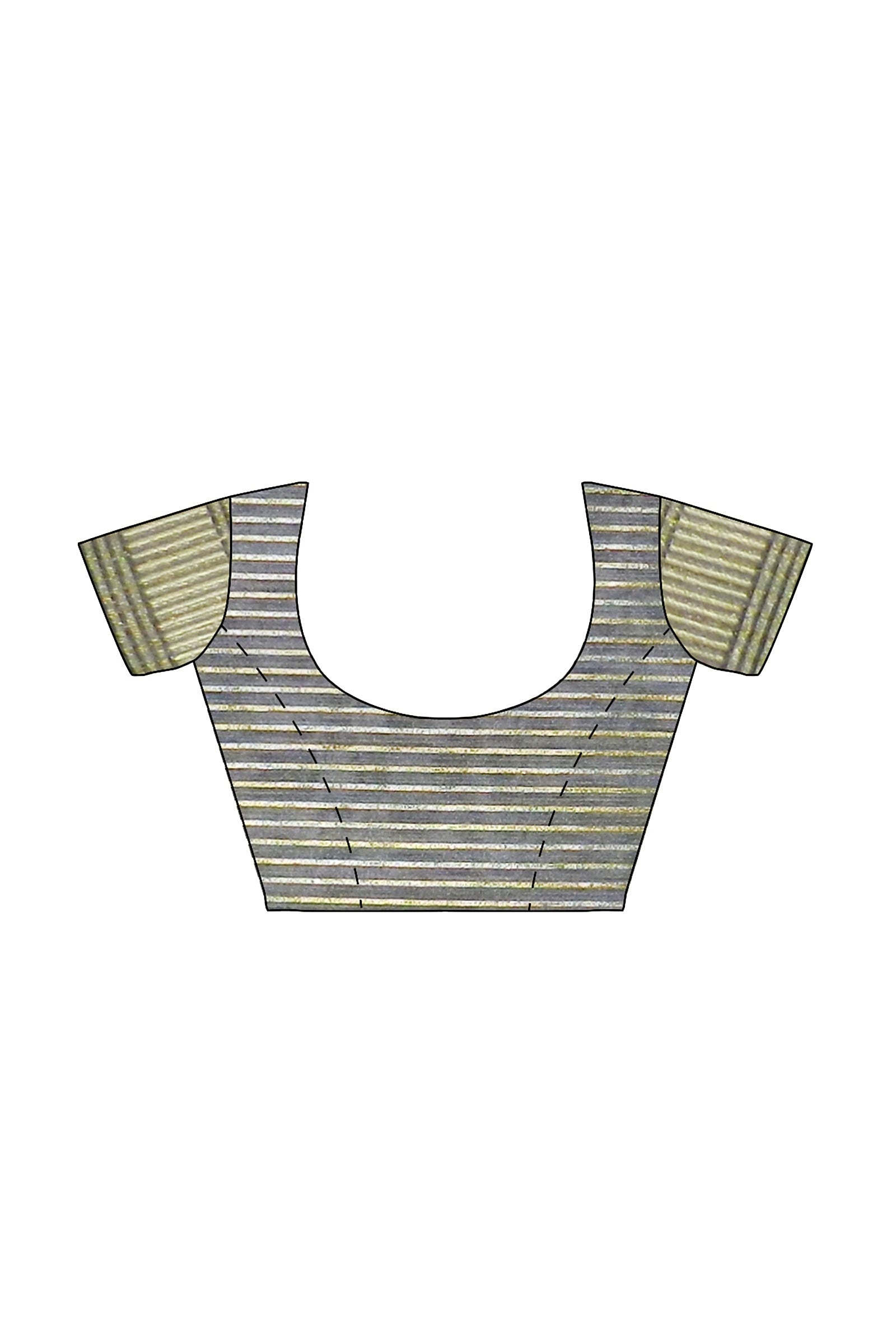 Grey Threadwork Cotton Saree 