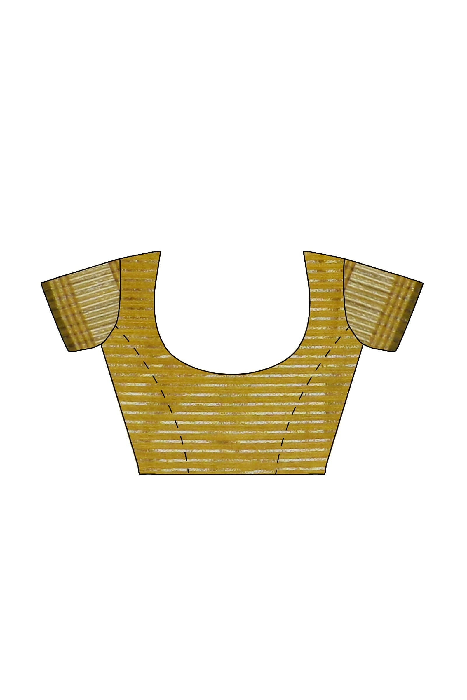 Mustard Threadwork Cotton Saree 