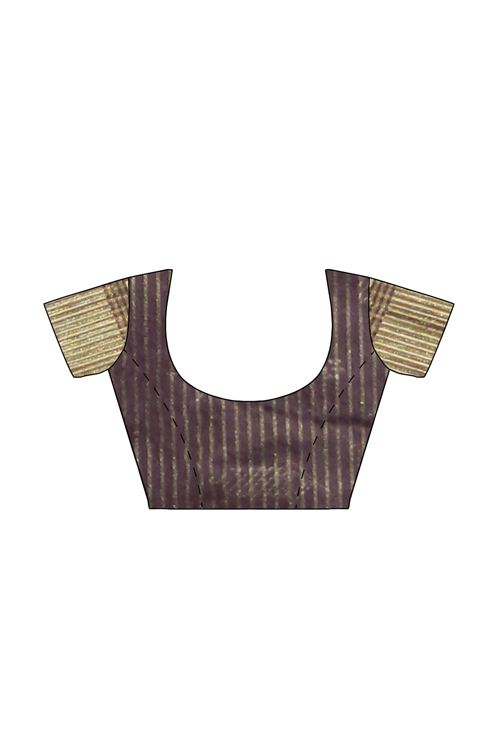 Wine Threadwork Cotton Saree 