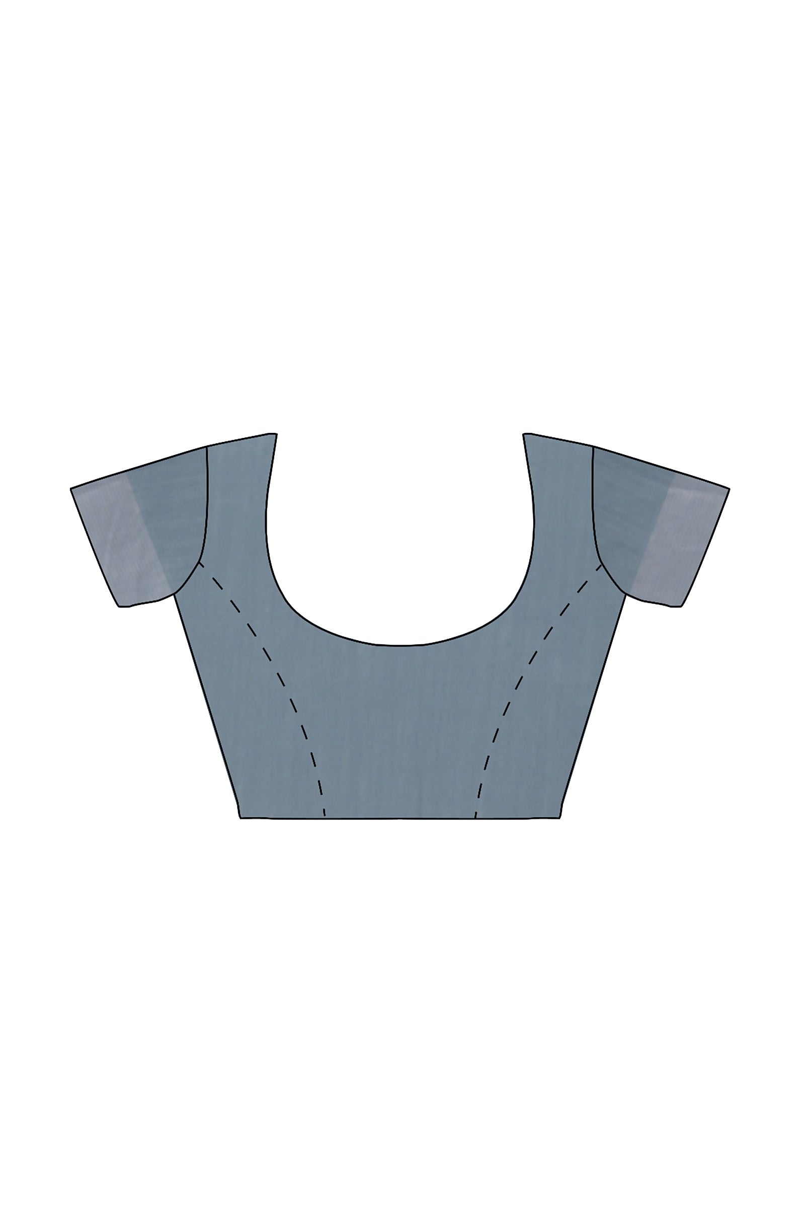 Steel Grey Threadwork Linen Saree 